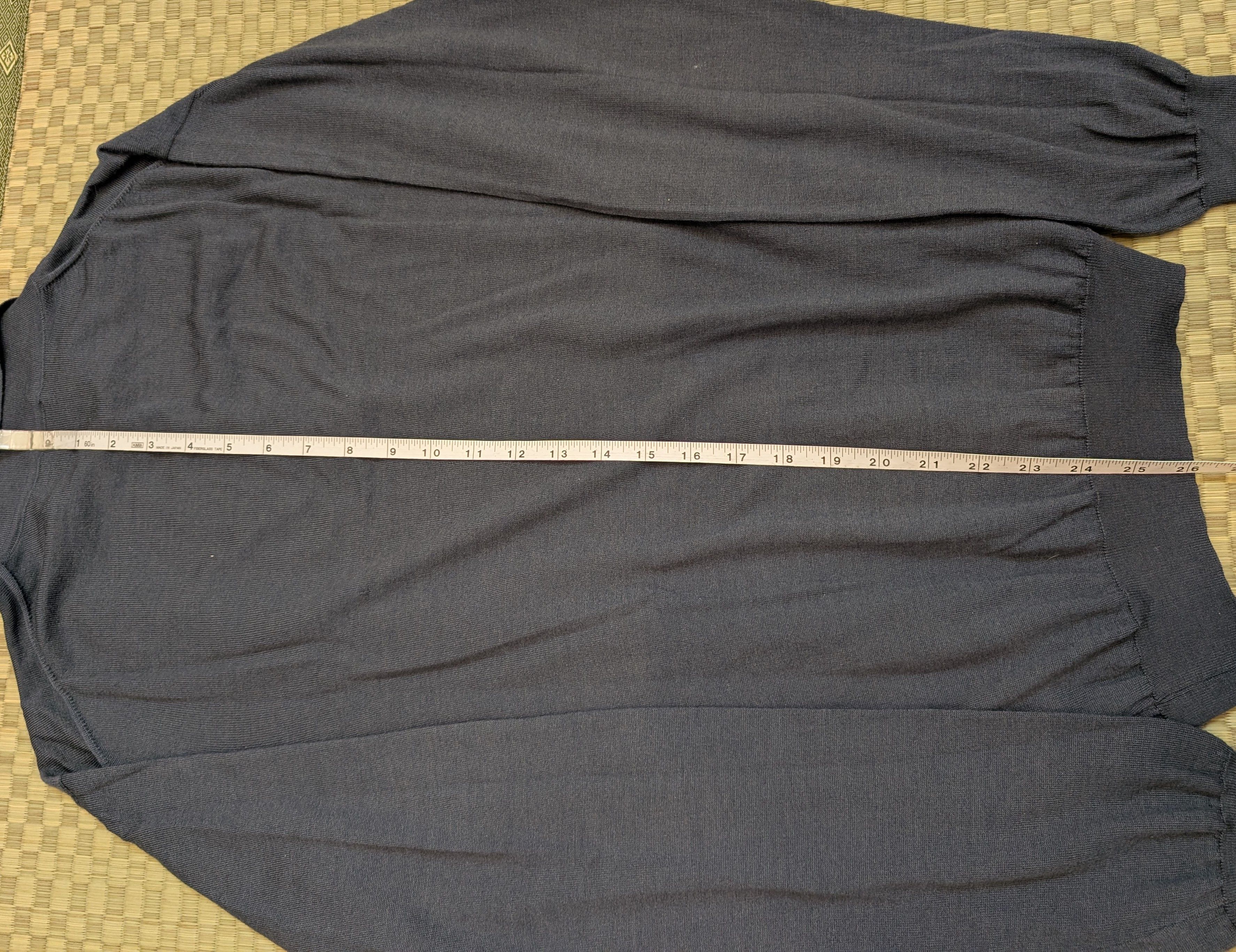 Giorgio Armani Giorgio Armani Wool Cashmere Silk Knit LS Polo Made in Italy Size US XL / EU 56 / 4 - 6 Thumbnail