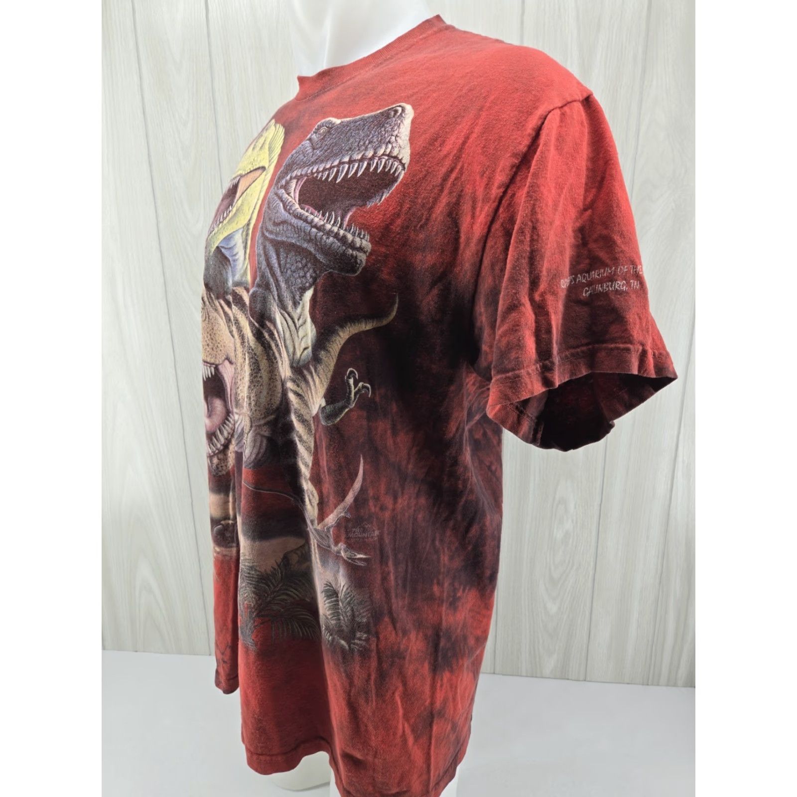 The Mountain VINTAGE The Mountain Dino T Shirt Men’s Red Tye Die Riplys Aquarium TN Smokies Large Size US L / EU 52-54 / 3 - 4 Thumbnail