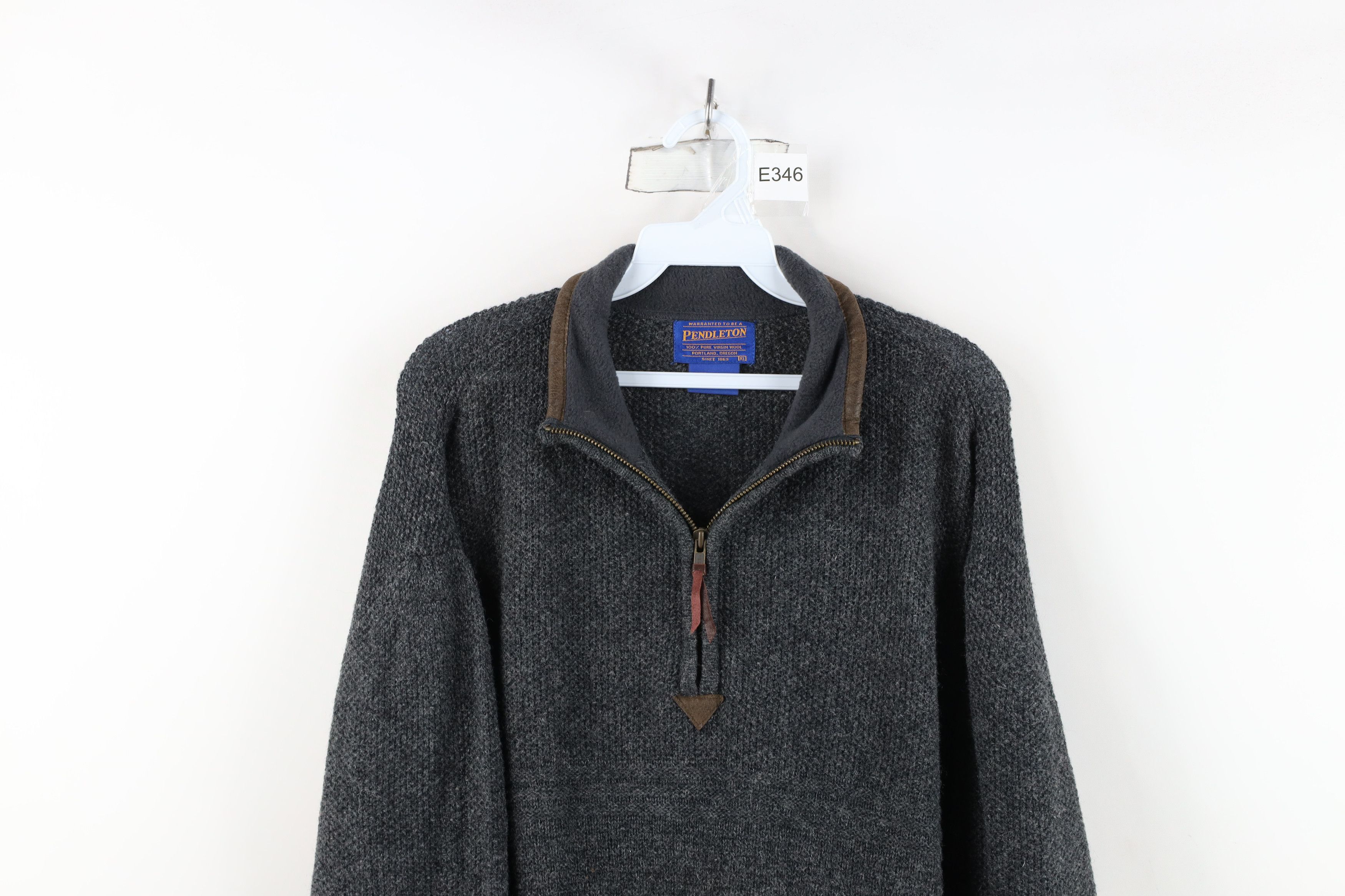Pendleton Vintage Pendleton Thermal Knit Half Zip Pullover Sweater Size US XL / EU 56 / 4 - 2 Thumbnail