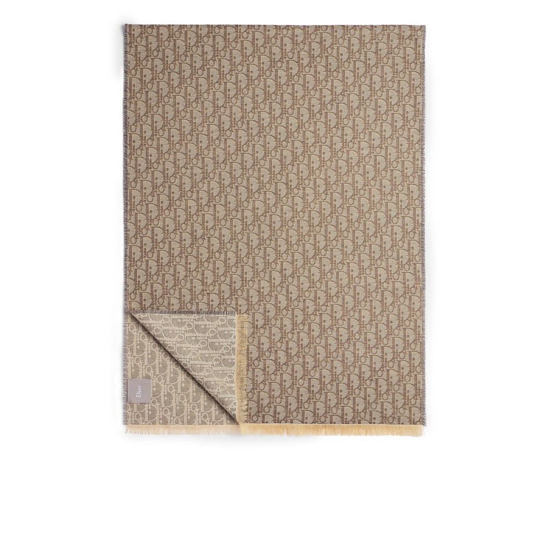 Dior DIOR $490 Beige Oblique Scarf New & Authentic Size ONE SIZE - 1 Preview