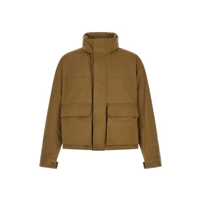 Lemaire Stand Collar Overshirt Zinc Size 44 22AW | Grailed
