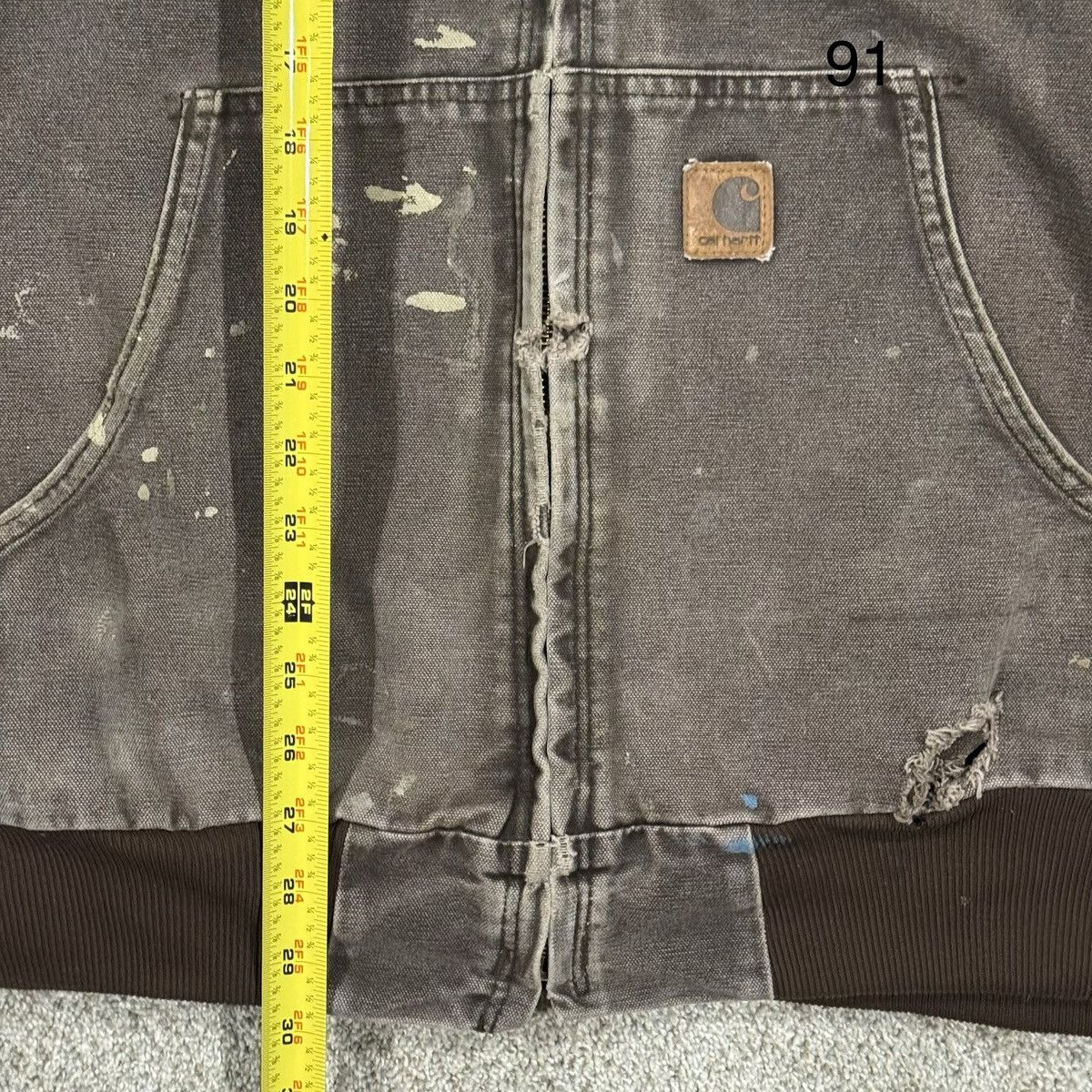 Carhartt Vintage Faded Black Carhartt Hoodie Zip Up Jacket Size US XXL / EU 58 / 5 - 7 Thumbnail