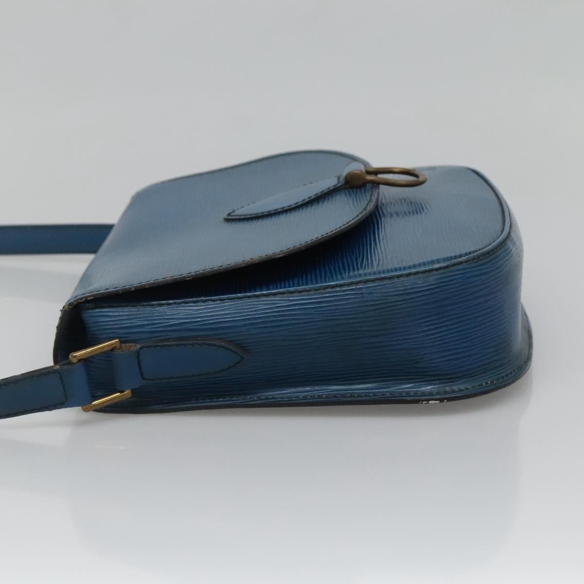 Louis Vuitton LOUIS VUITTON Epi Saint Cloud GM Shoulder Bag Toledo Blue Size ONE SIZE - 3 Thumbnail
