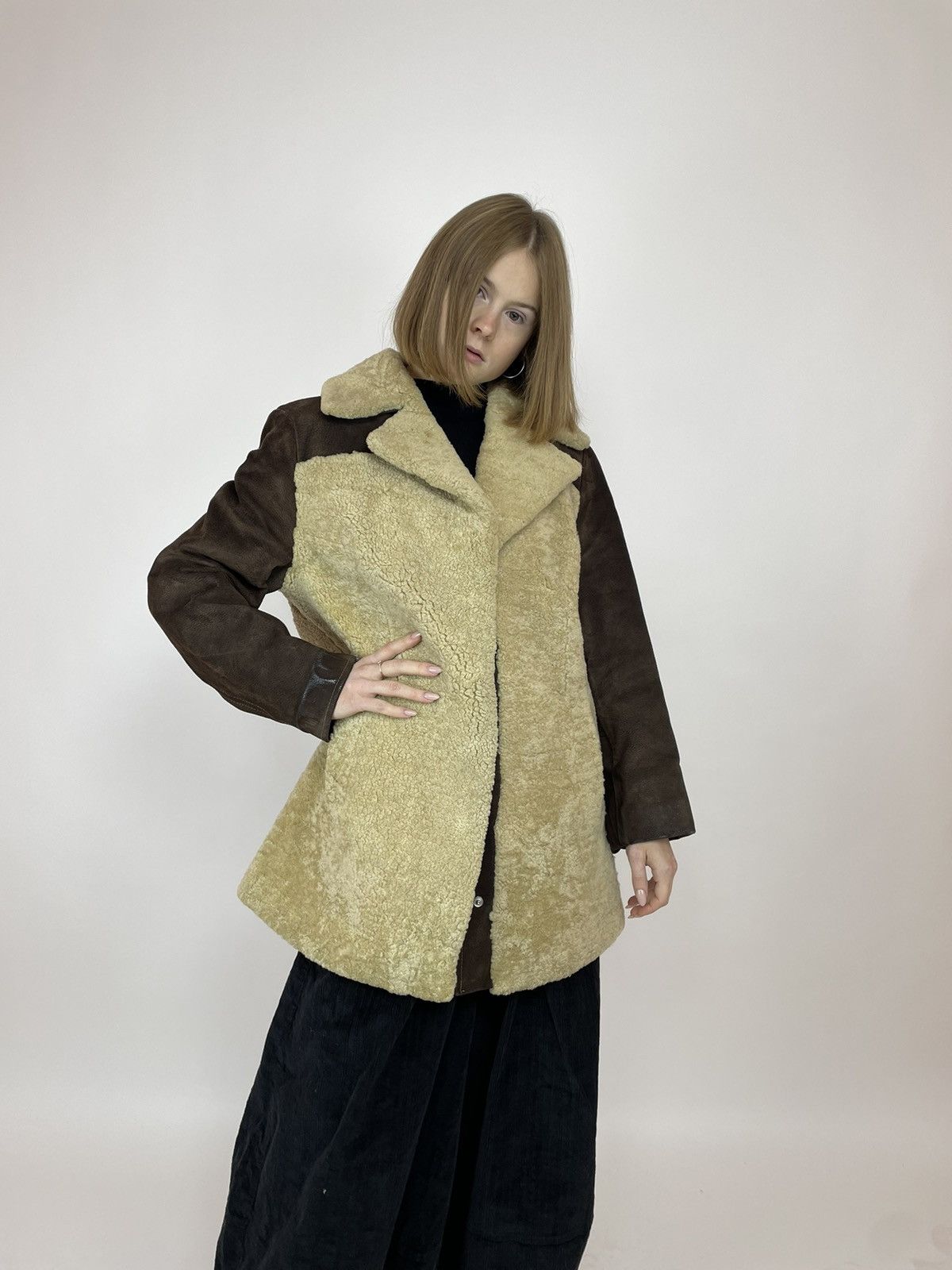 Vintage Vintage Sheepskin coat leather winter overcoat Women's Size S / US 4 / IT 40 - 2 Thumbnail