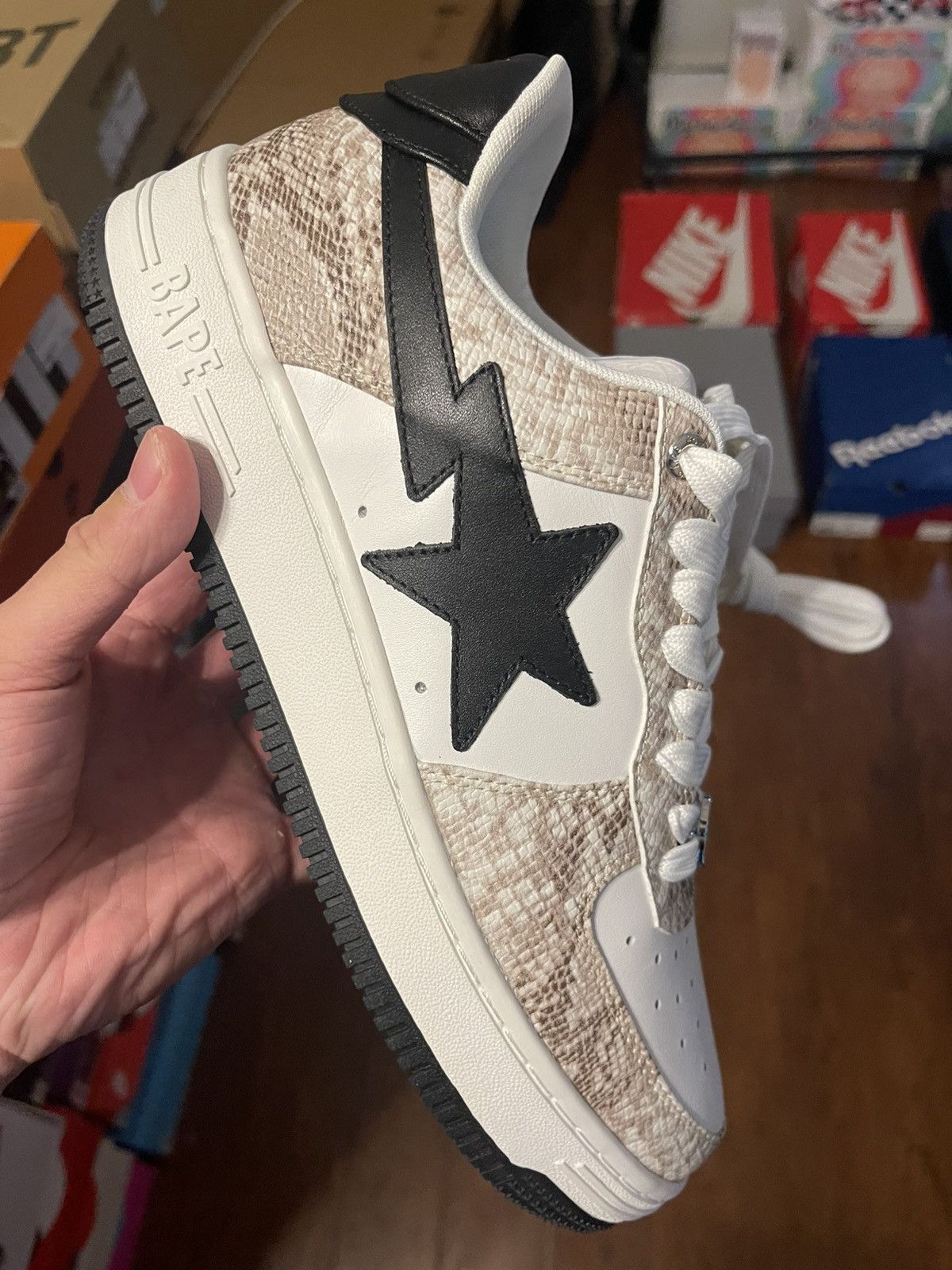 Bape Bapesta Snakeskin Size 8.5 BRAND NEW Size US 8.5 / EU 41-42 - 3 Thumbnail