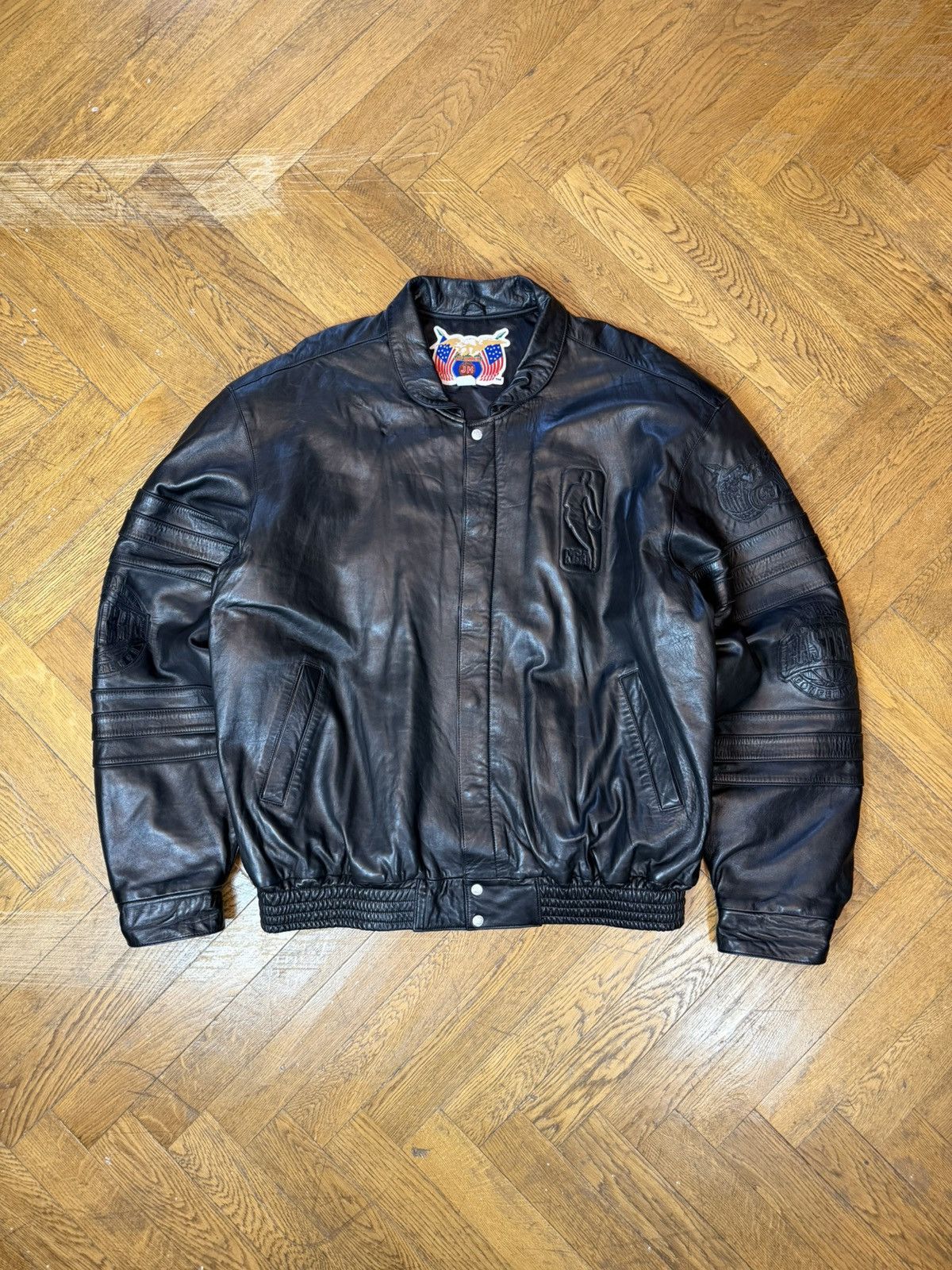 Jeff Hamilton Vintage Jeff Hamilton x NBA conference leather jacket Size US XXL / EU 58 / 5 - 2 Thumbnail