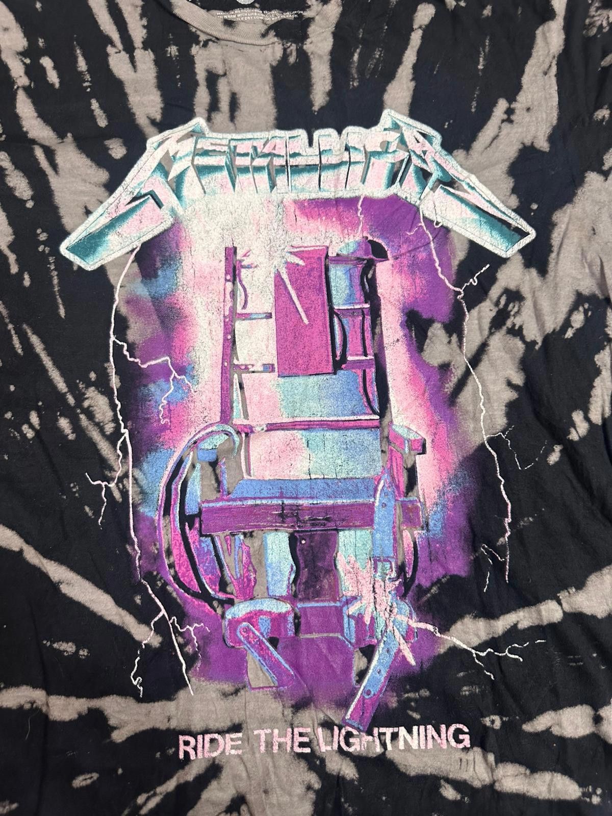 Metallica Metallica Ride The Lightning Tie-Dye T-Shirt Size US L / EU 52-54 / 3 - 1 Thumbnail