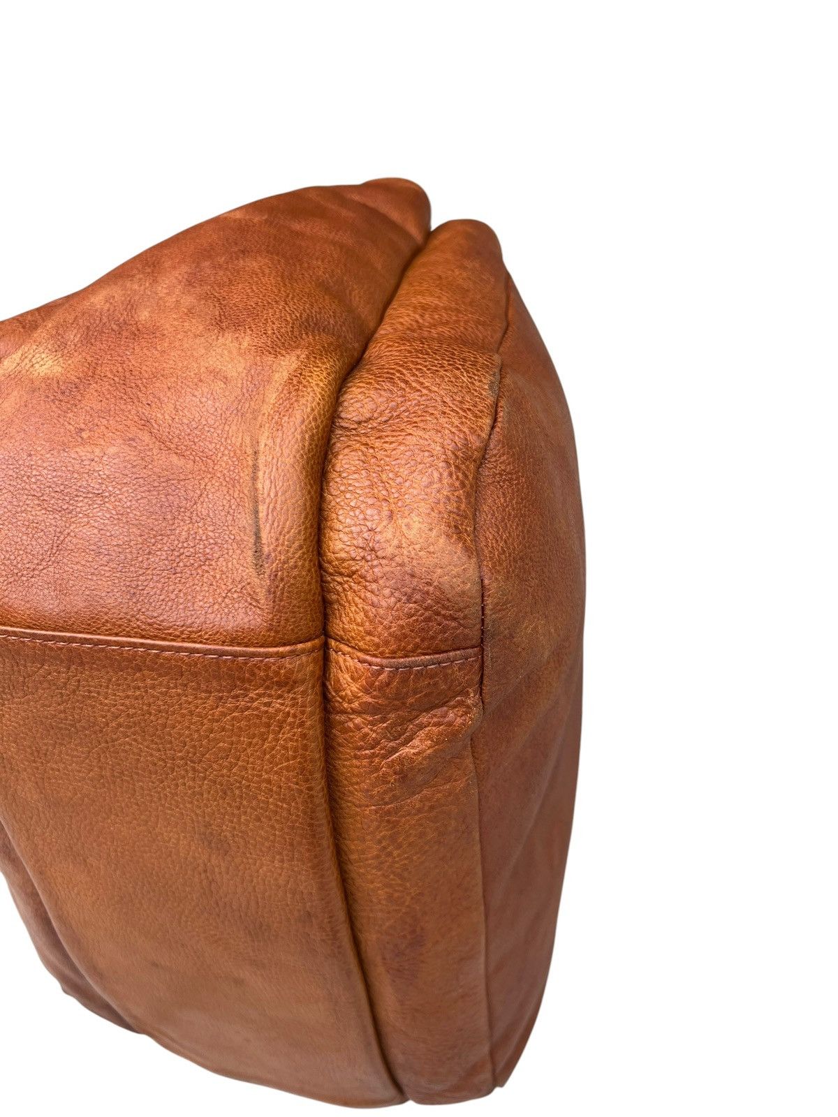 Leather 2000s Yohji Yamamoto Y’saccs Faded Patina Leather Bag Size ONE SIZE - 12 Thumbnail