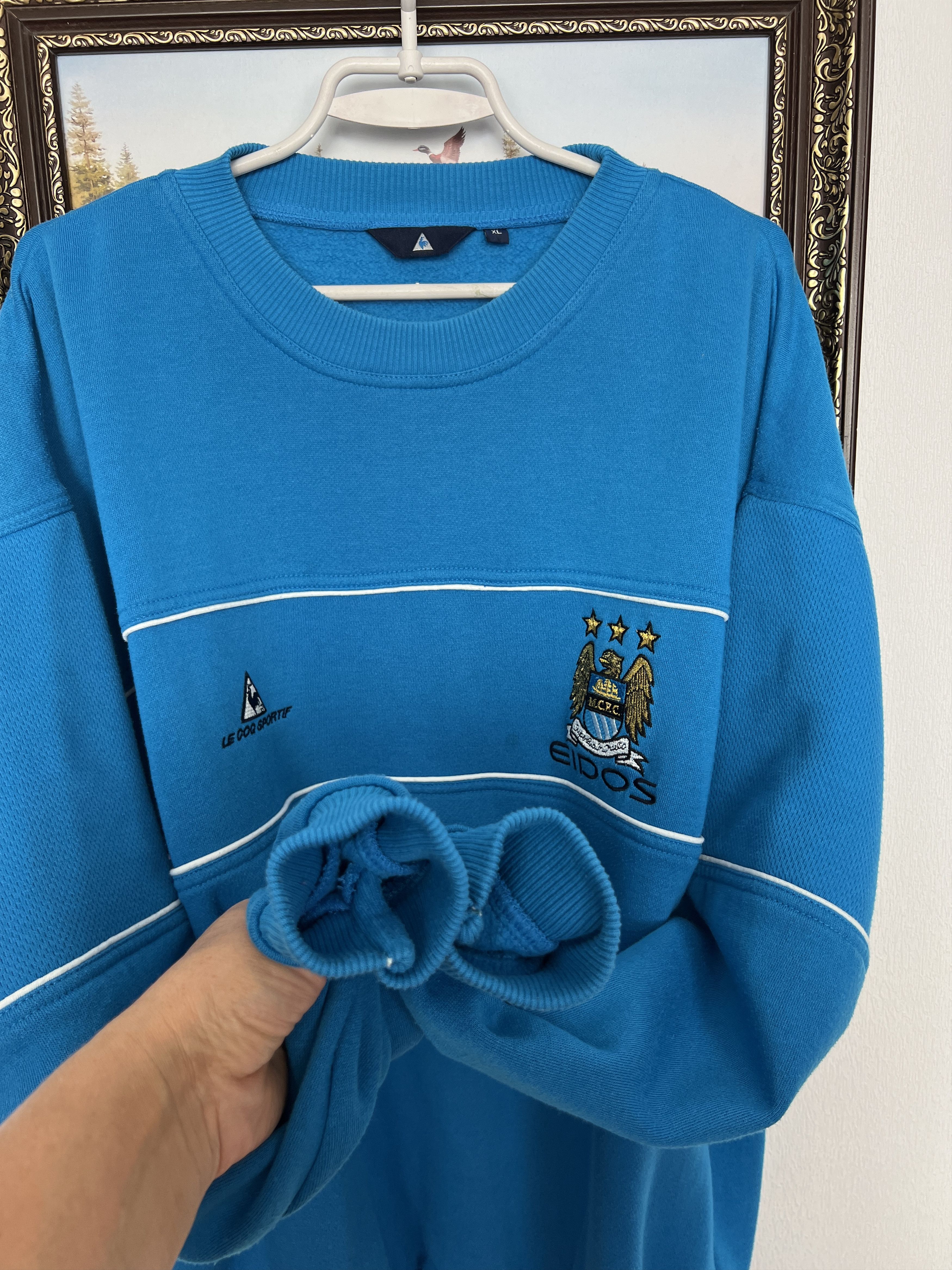 Vintage Vintage Manchester City Football Sweatshirt Soccer Crewneck Size US XL / EU 56 / 4 - 4 Thumbnail