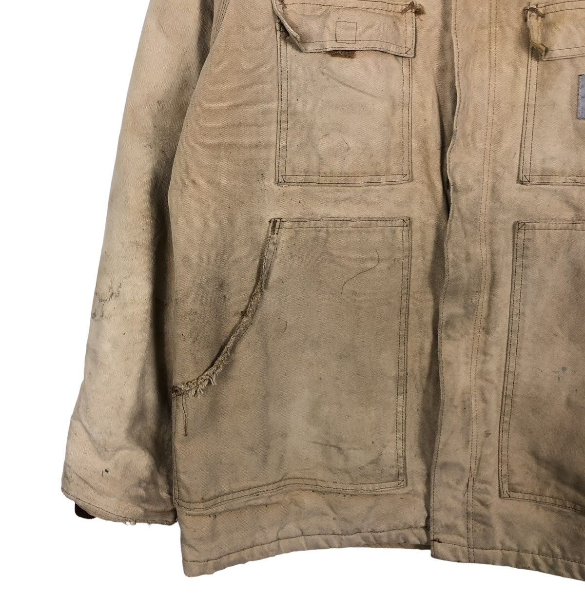 Carhartt 🔥VINTAGE CARHARTT DETROIT DUCK CANVAS JACKET BLANKET LINING Size US L / EU 52-54 / 3 - 6 Thumbnail
