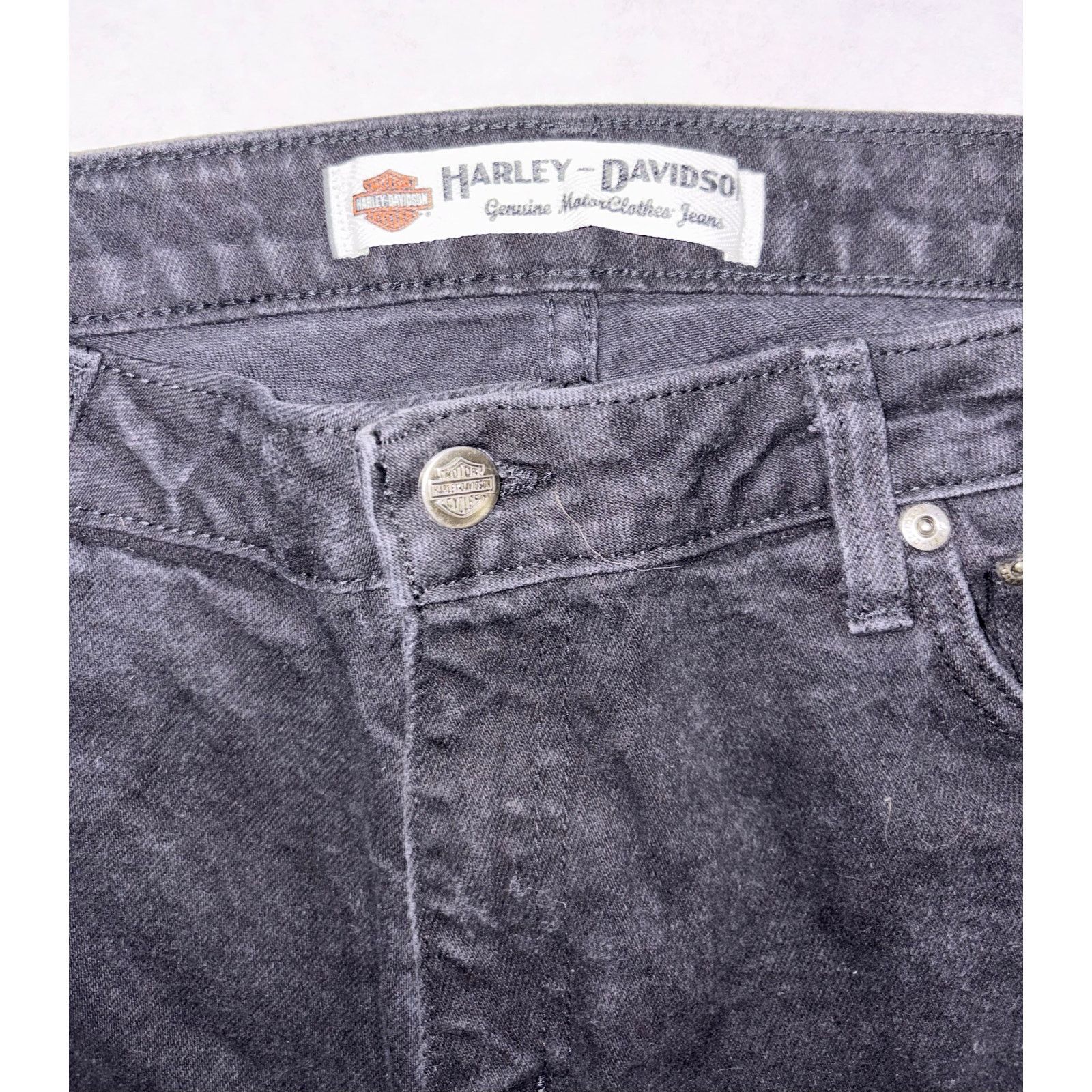Harley Davidson Vintage Harley Davidson black jeans women’s 12 bootcut Size 34" / US 12 / IT 48 - 2 Thumbnail