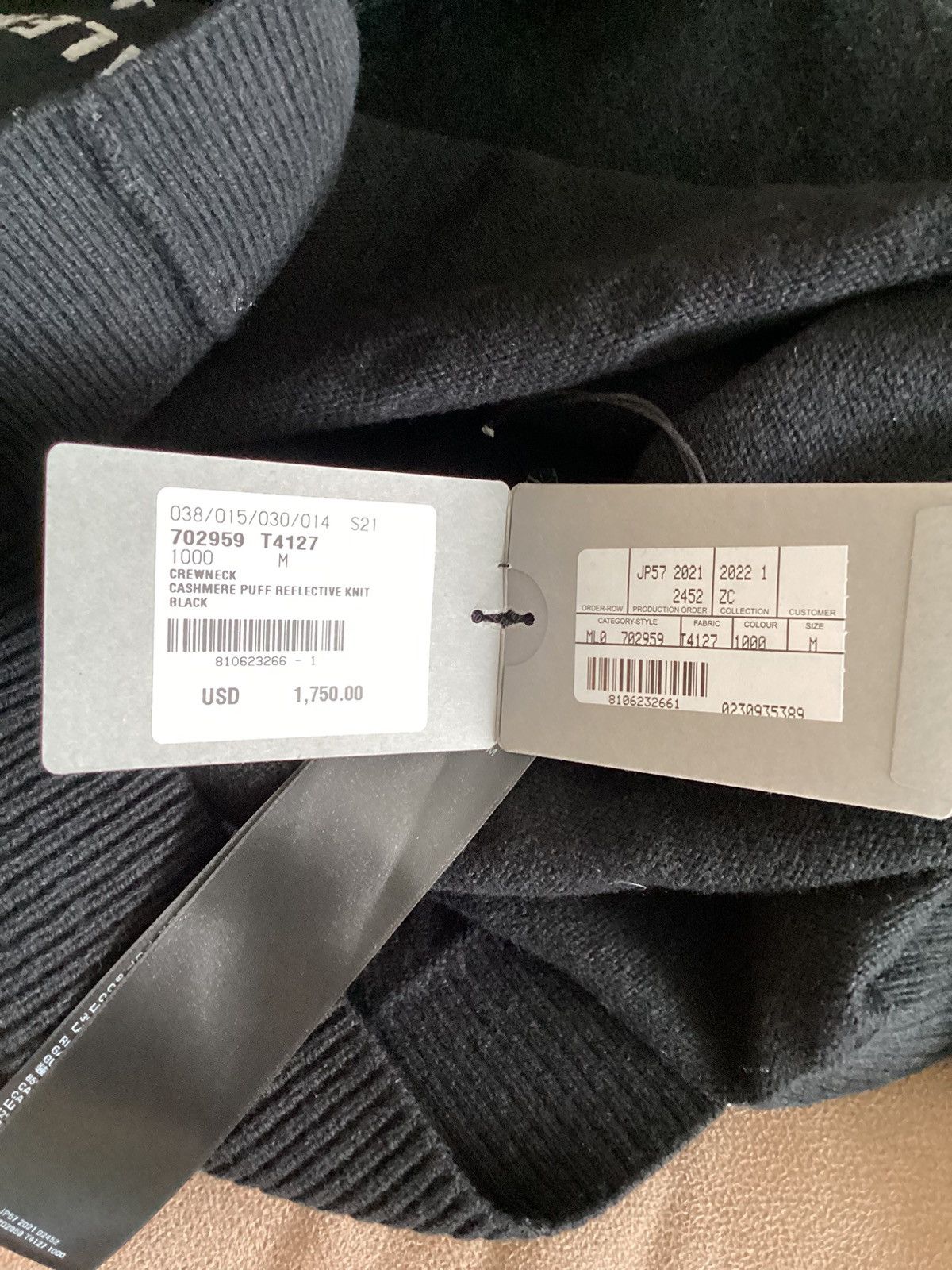 Balenciaga Balenciaga Cashmere Sweater Men's Black Size US M / EU 48-50 / 2 - 4 Thumbnail