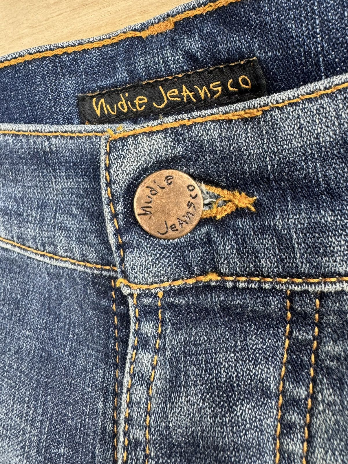 Nudie Jeans NUDIE JEANS Grim Tim Denim Jeans - Worn In Broken Pants Size US 32 / EU 48 - 4 Thumbnail