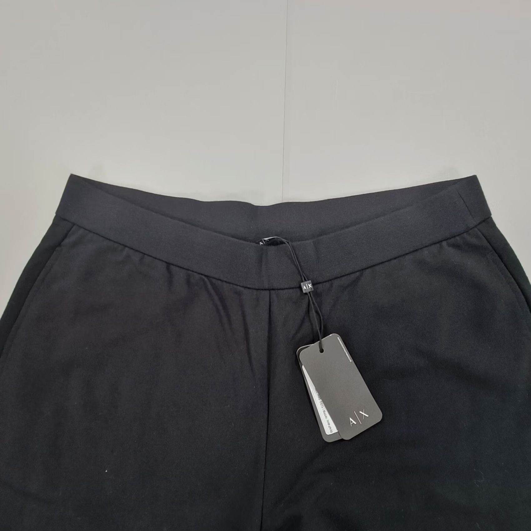 Armani Exchange Armani Exchange Womens Sweatpants Black XL Wide Leg Side Slit Baggy Pants Size 40" / US 18 - 3 Thumbnail