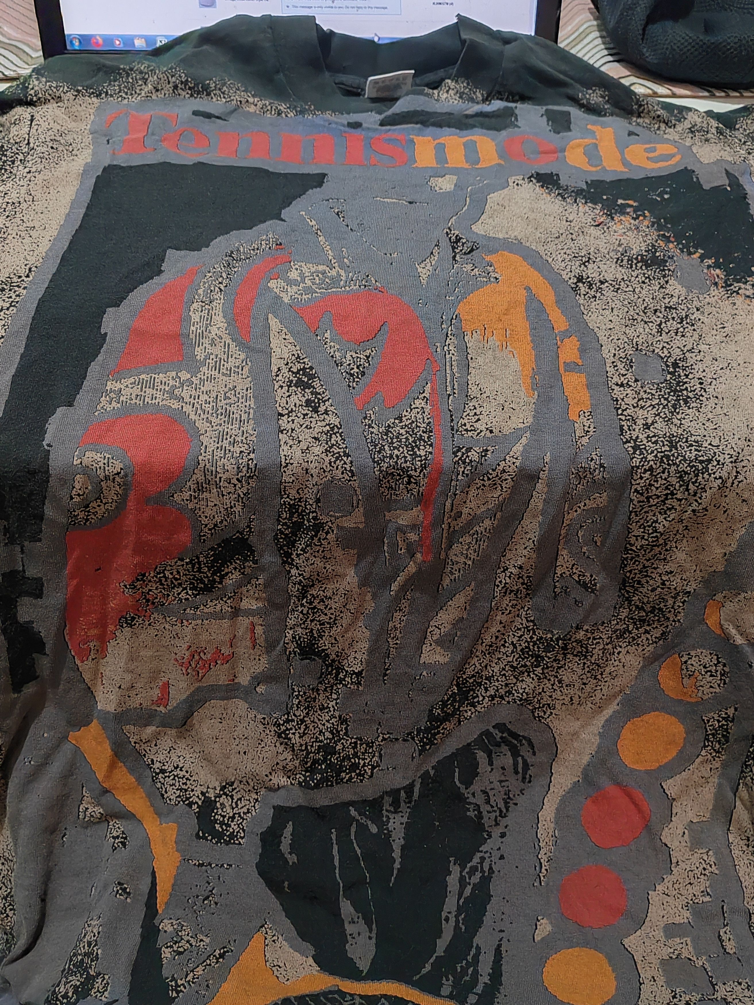 Vintage Vintage Tennismode Art Fullprint Mosqitohead Like Tshirt Size US L / EU 52-54 / 3 - 3 Thumbnail