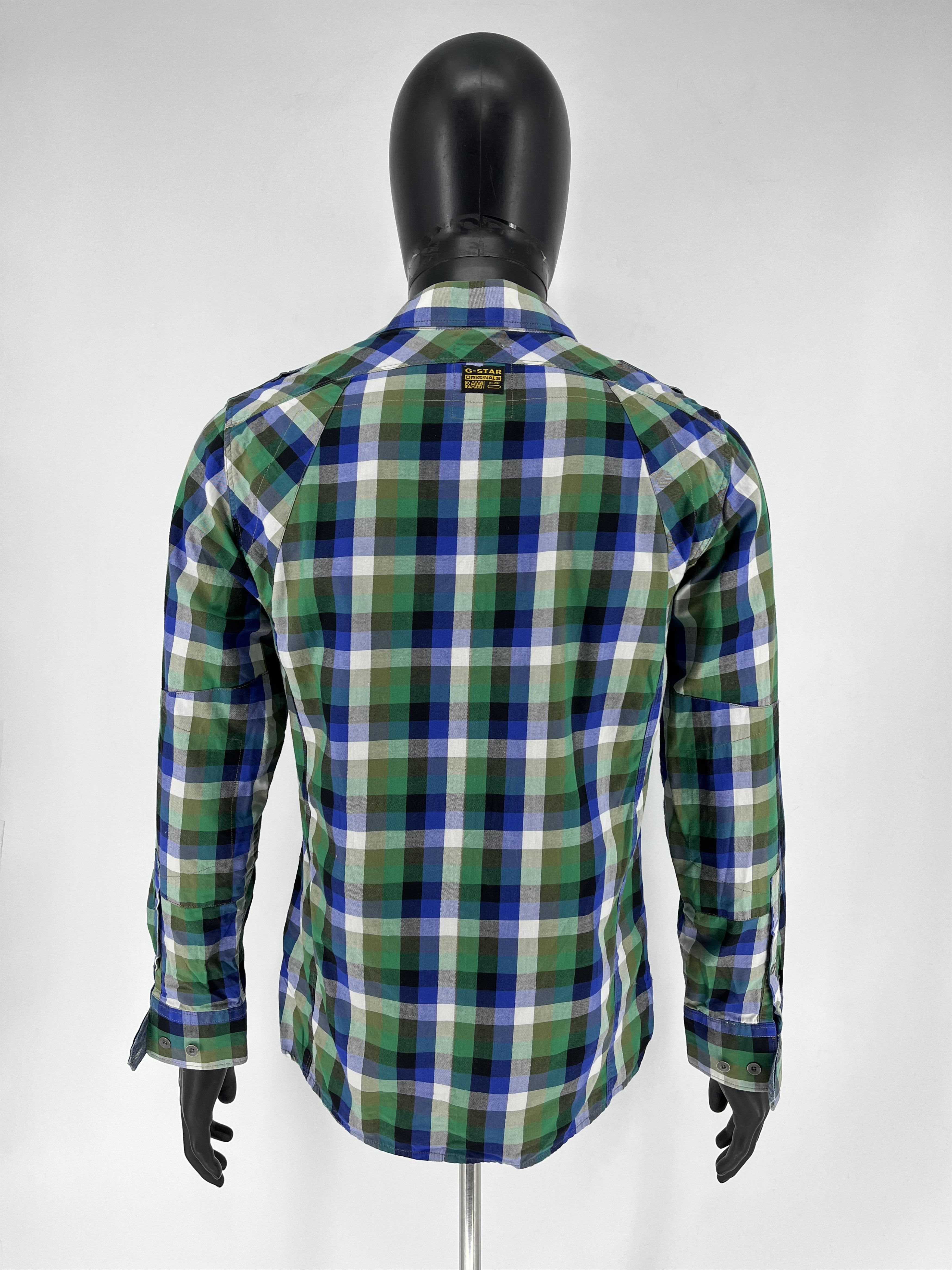 G-Star × Vintage Vintage Y2K G Star Raw Men’s Plaid Shirt With Big Logo Size US M / EU 48-50 / 2 - 9 Thumbnail