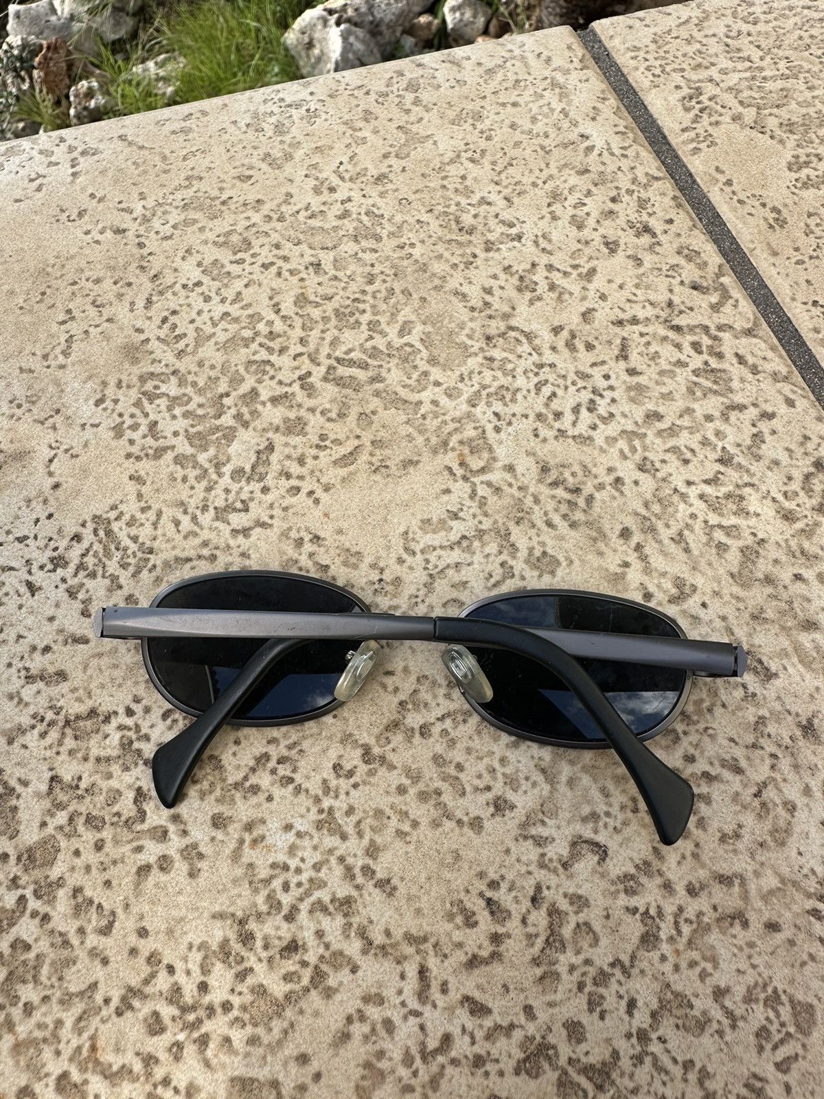 Vintage Italy Sunglasses Vintage Dark Grey Size ONE SIZE - 6 Thumbnail
