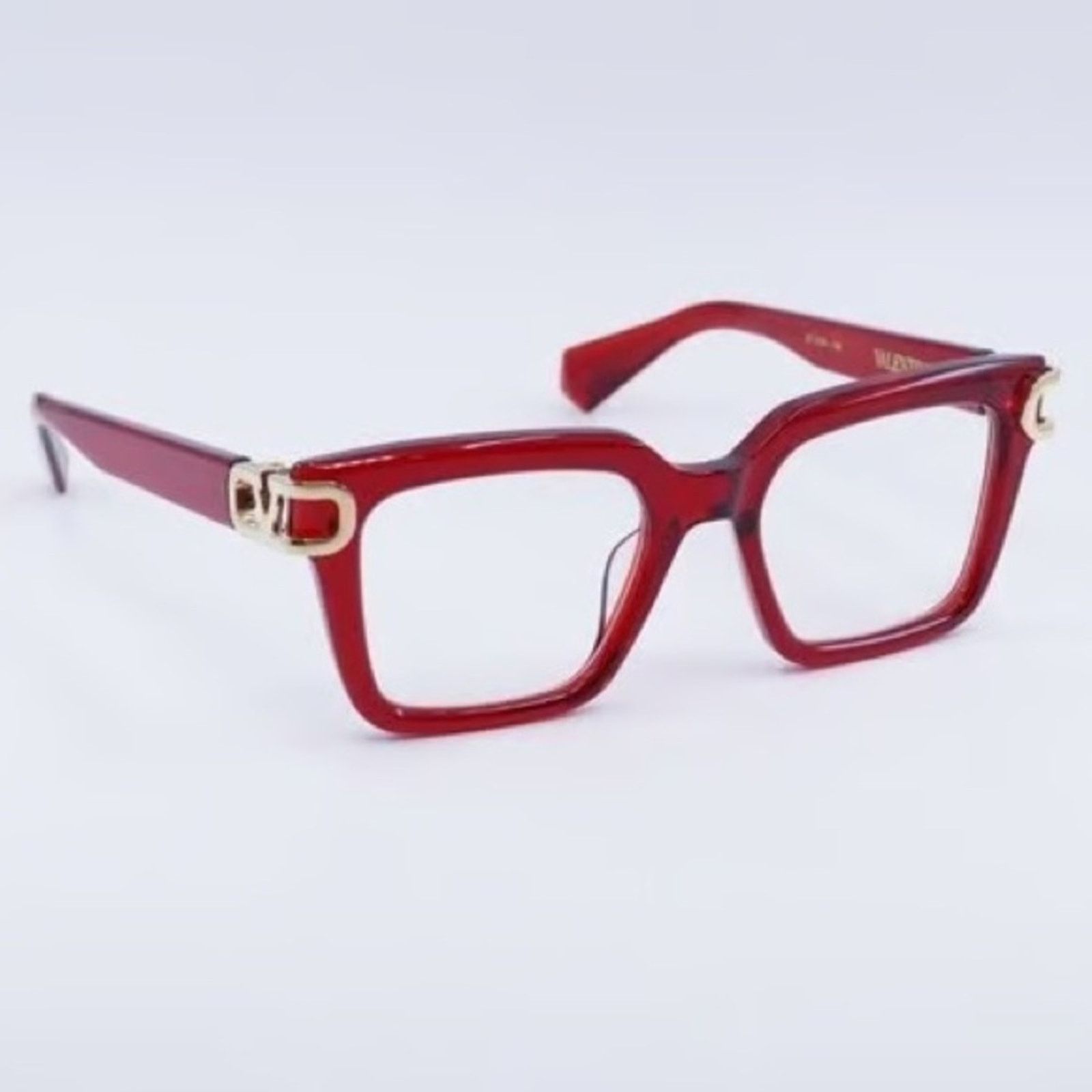 Valentino New! Valentino Red and Women Glasses SIDE VLX 131B Authentic Size ONE SIZE - 2 Thumbnail