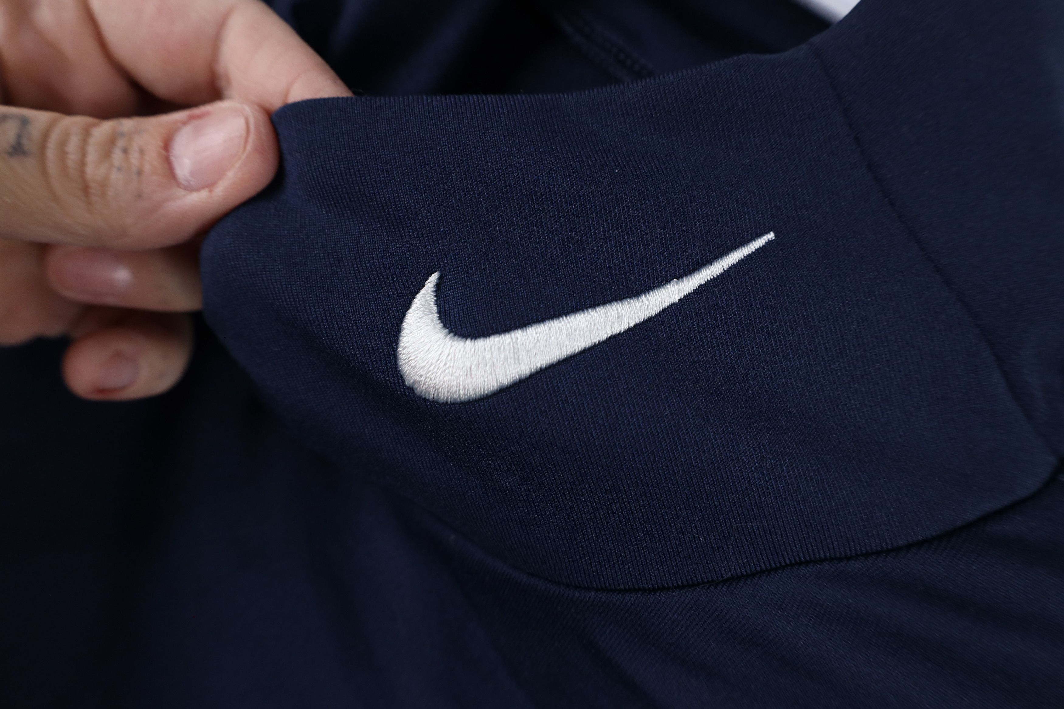 Nike × Vintage Nike Fleece Lined Mock Neck Compression Training T-Shirt Size M / US 6-8 / IT 42-44 - 4 Thumbnail
