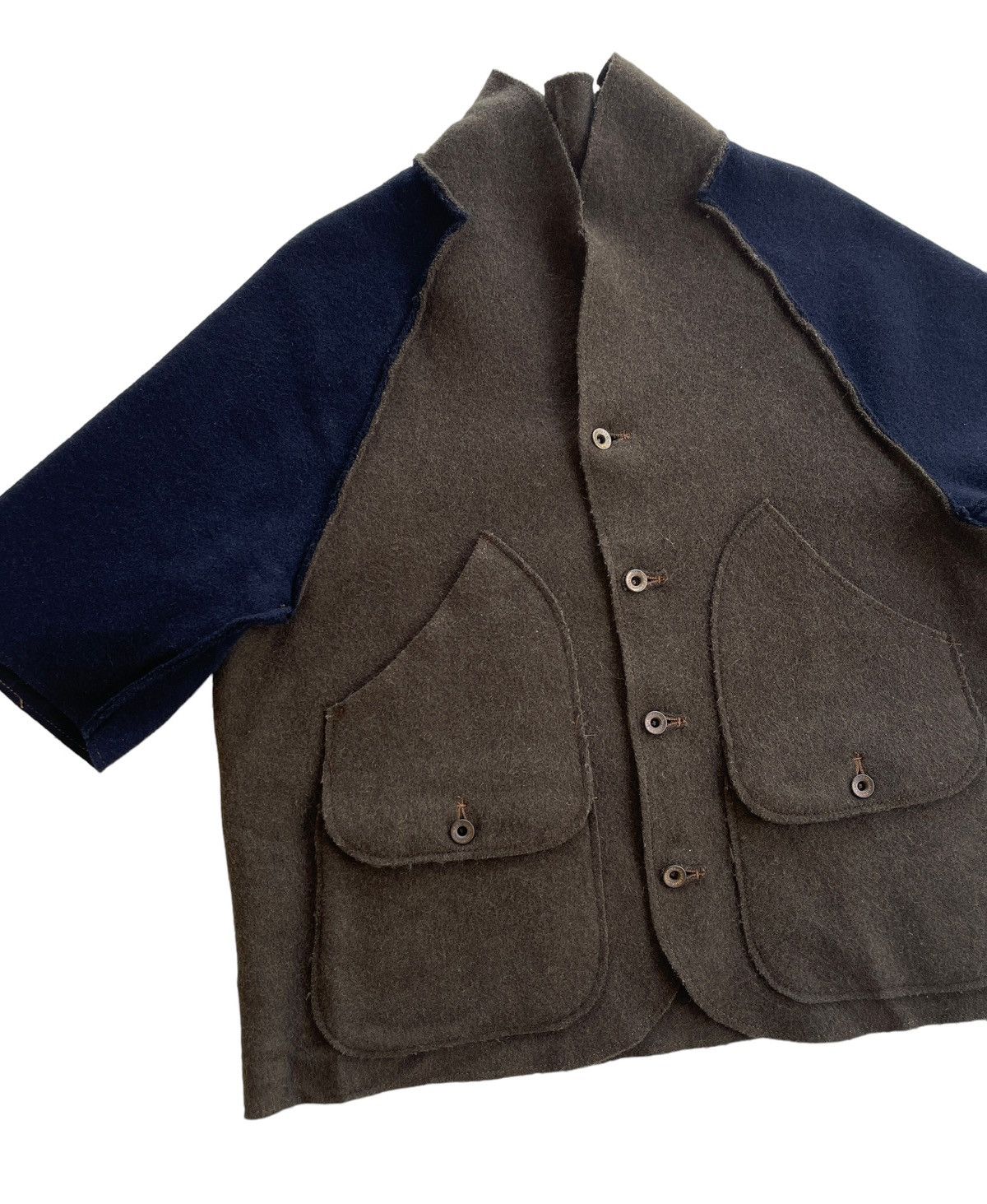 Japanese Brand Chairmade Union Made Kapital Japan Short Sleeve Wool Jacket Size US L / EU 52-54 / 3 - 2 Thumbnail