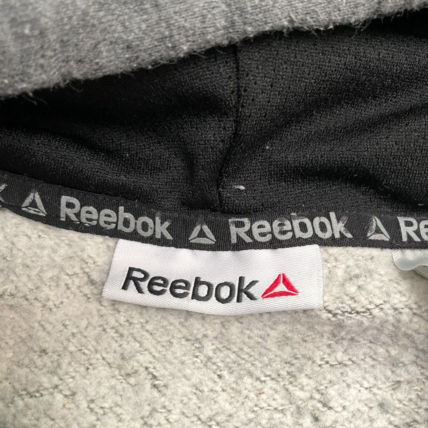 Reebok Reebok Hoodie Mens M Gray Graphic Fleece Pullover Sweatshirt Casual Size US M / EU 48-50 / 2 - 7 Thumbnail