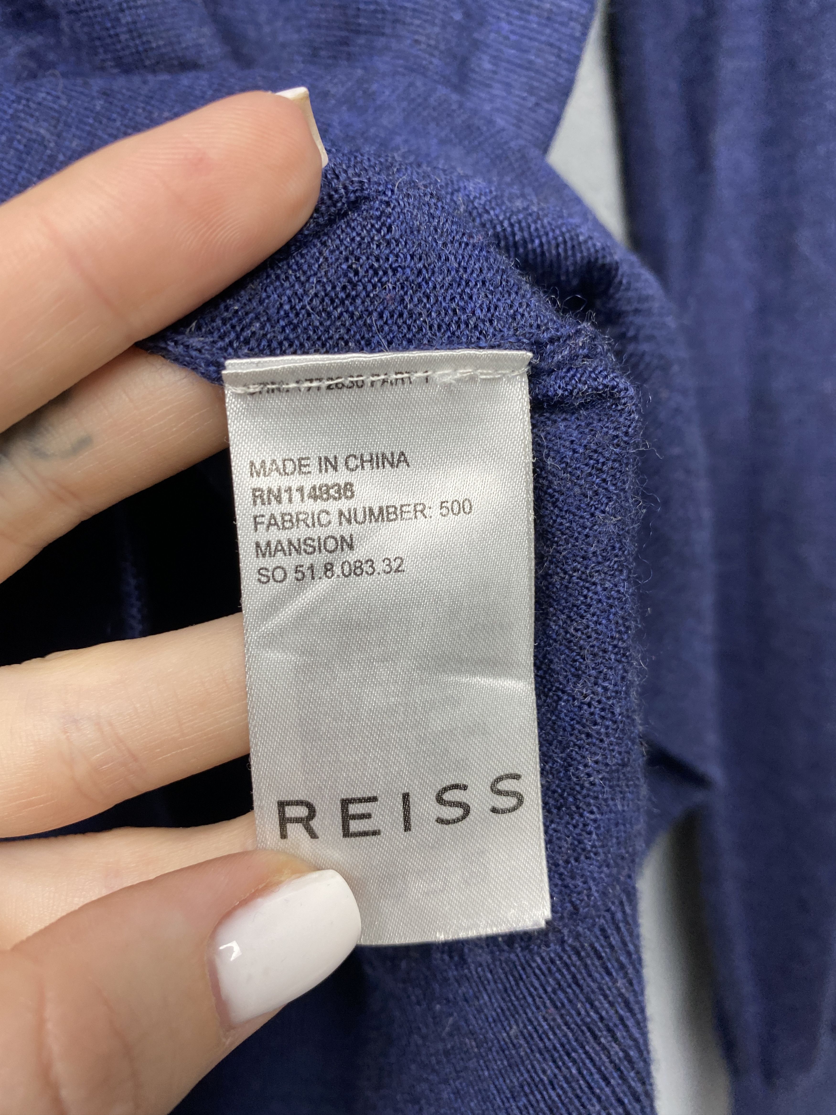 Reiss Reiss Vintage Mens Wool Knit Sweater Size US M / EU 48-50 / 2 - 4 Thumbnail
