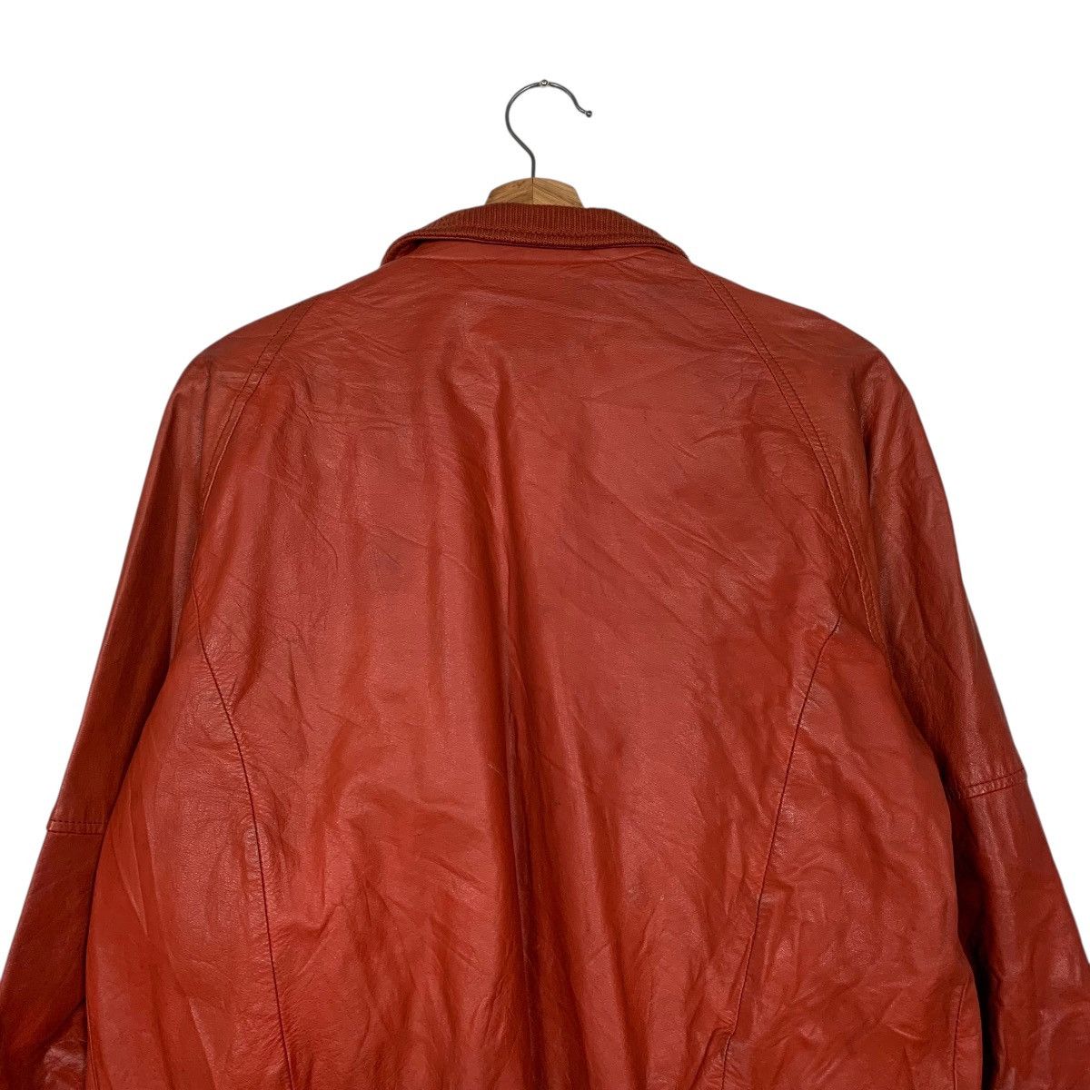 Japanese Brand Vintage Japanese Brand Red Leather Jacket Size US S / EU 44-46 / 1 - 8 Thumbnail