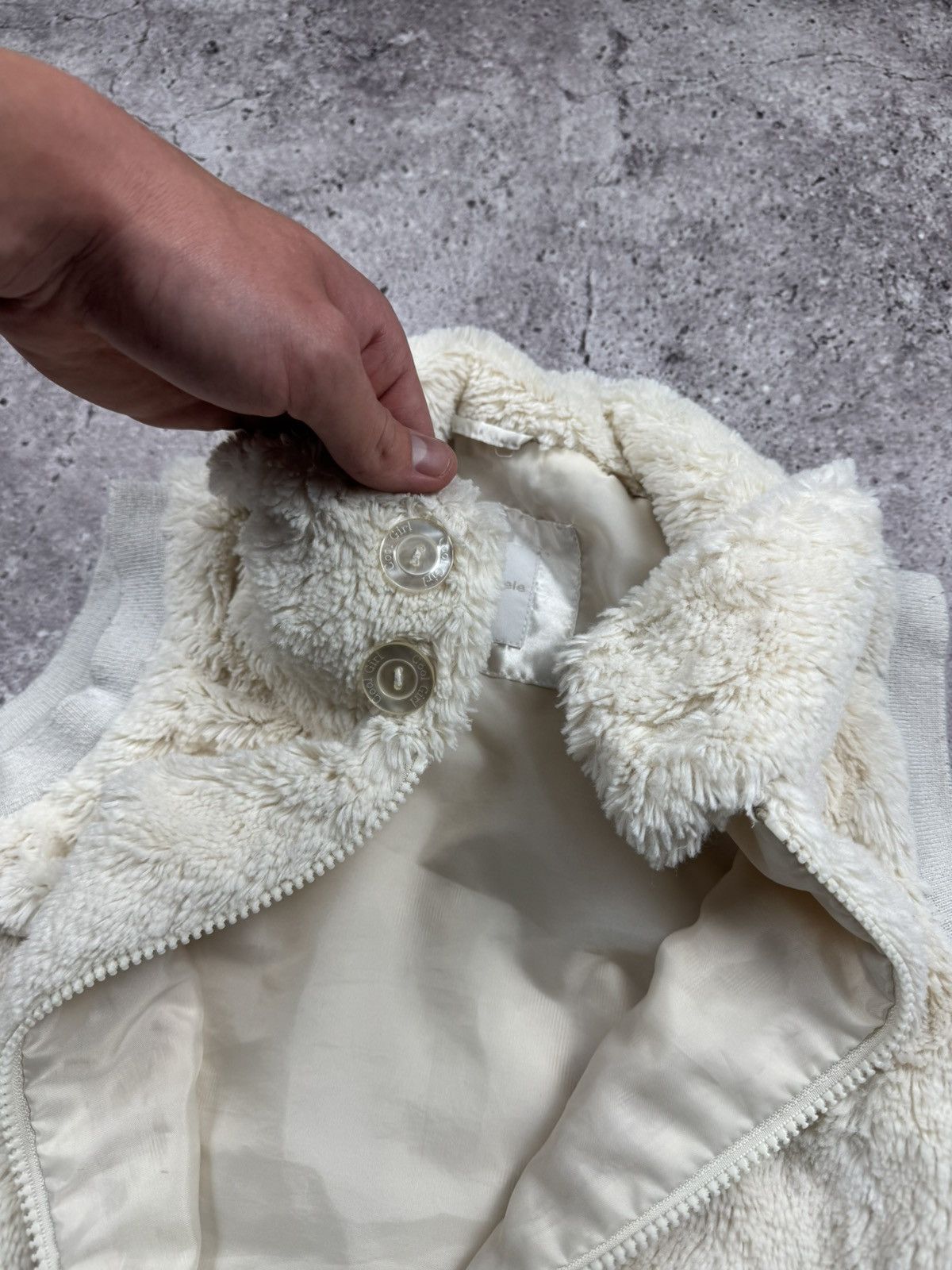 Japanese Brand Vintage Fur Vest Mohair Jacket Yohji LGB Style Japanese Y2K Size US XS / EU 42 / 0 - 5 Thumbnail