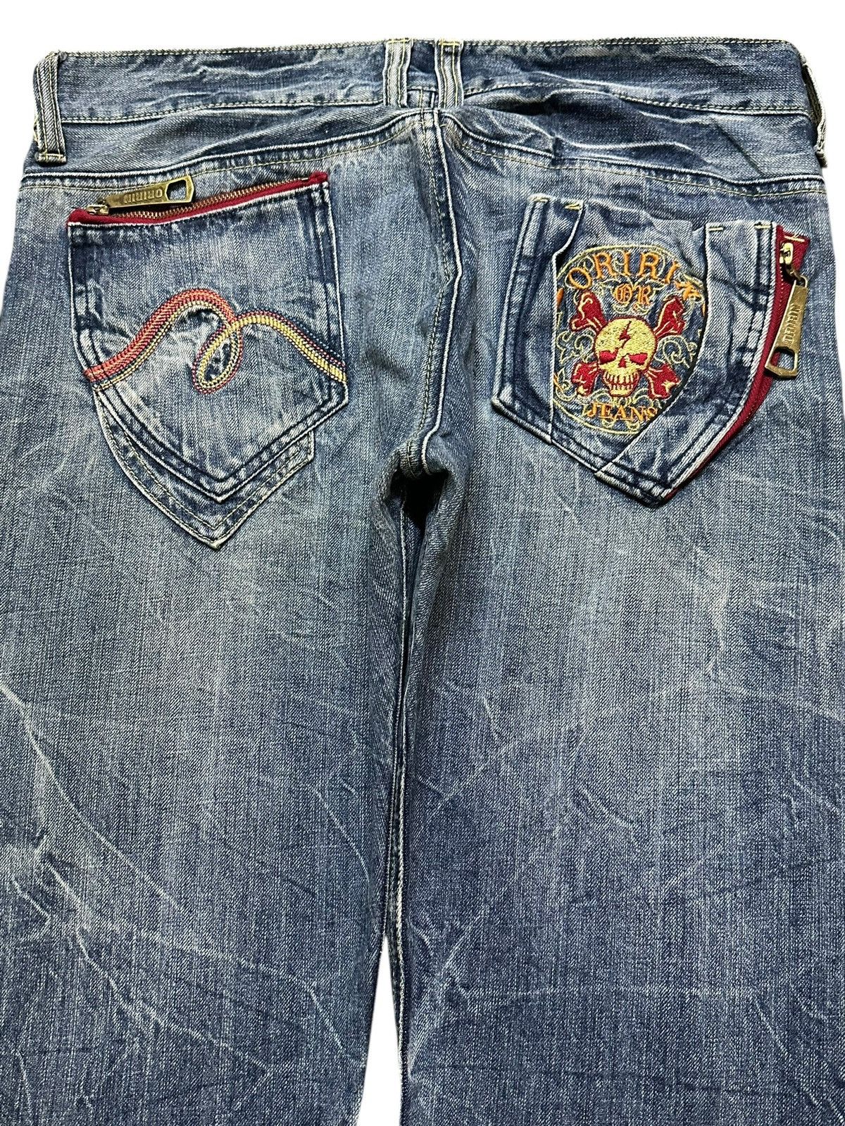 If Six Was Nine Vintage Y2K Japanese Brand Faded Wash Honeycomb Straight Leg Size US 34 / EU 50 - 5 Thumbnail