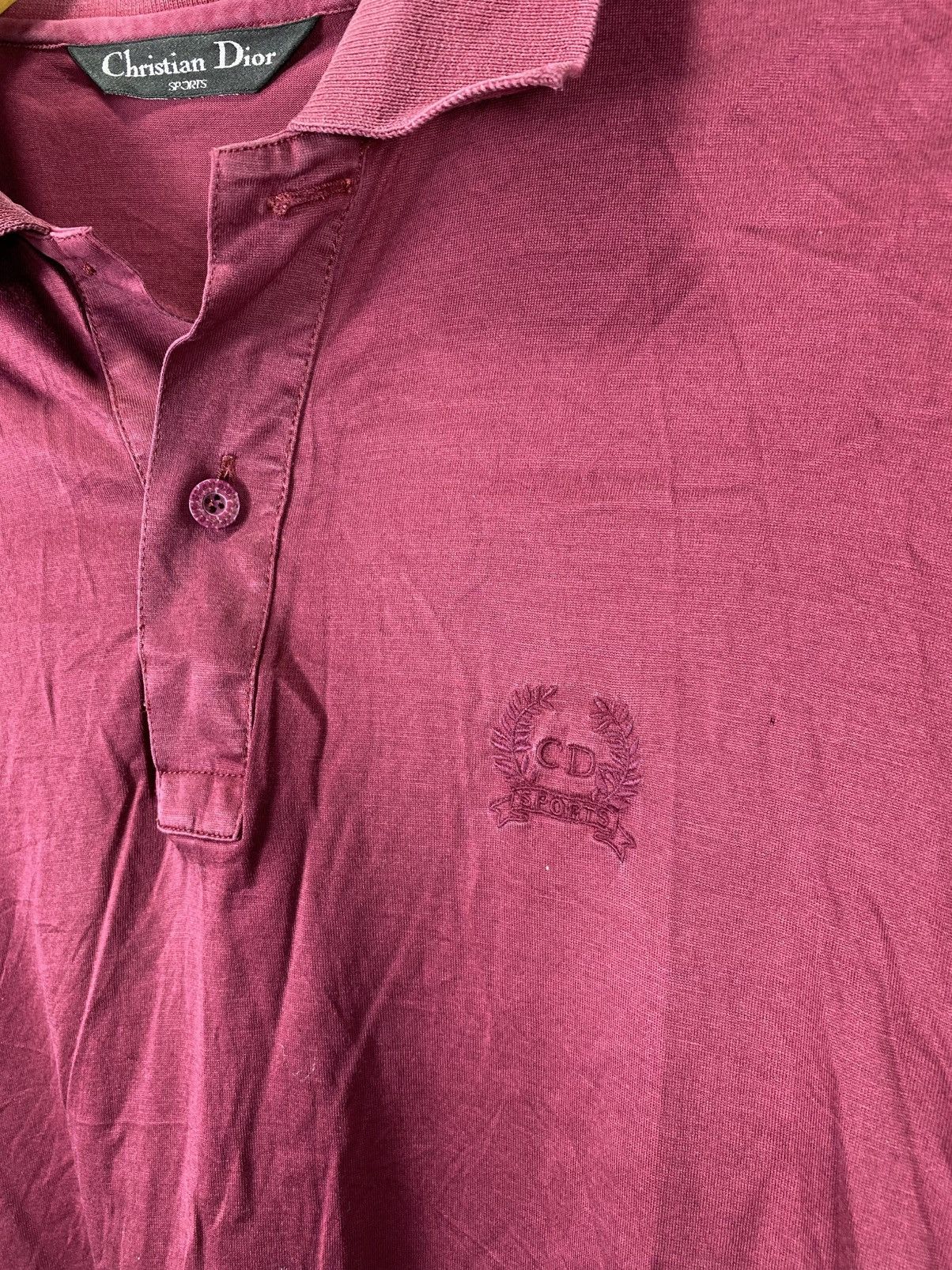 Christian Dior Monsieur × Designer × Vintage VINTAGE 90'S CRISTIAN DIOR SPORT LONGSLEEVE POLO T SHIRT Size US M / EU 48-50 / 2 - 2 Thumbnail