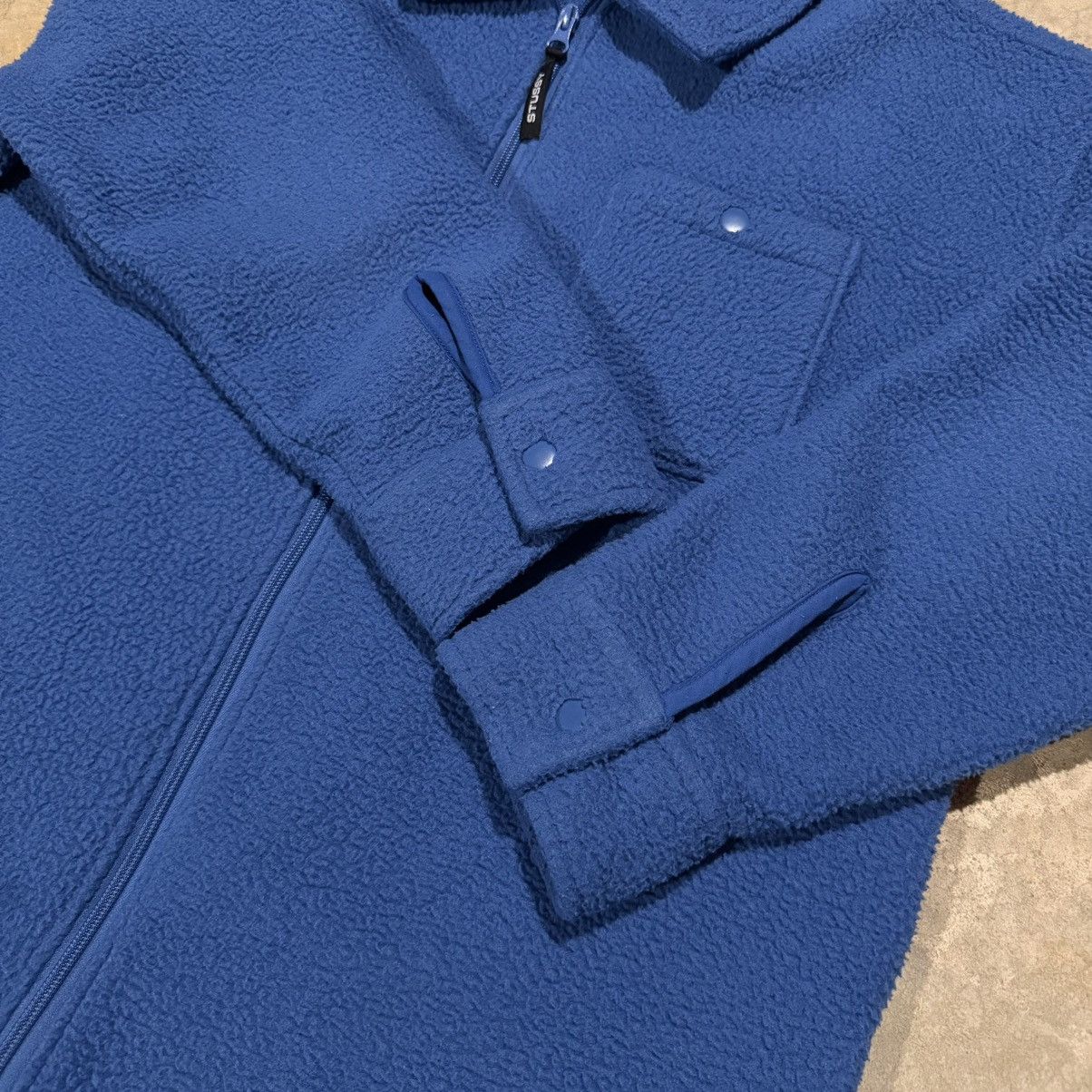 Stussy Vintage Stussy Polar Fleece Deep Pile Zip Shirt Jacket Blue Size US M / EU 48-50 / 2 - 5 Thumbnail