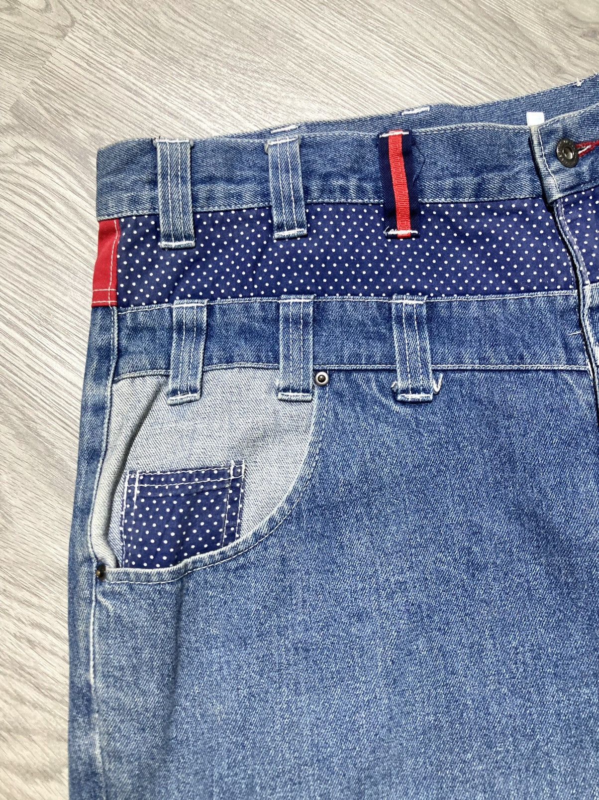 Le Grande Bleu (L.G.B.) 2000s B One Soul Japanese Double Waist Carrot Jeans Pant Lgb Size US 37 - 11 Thumbnail