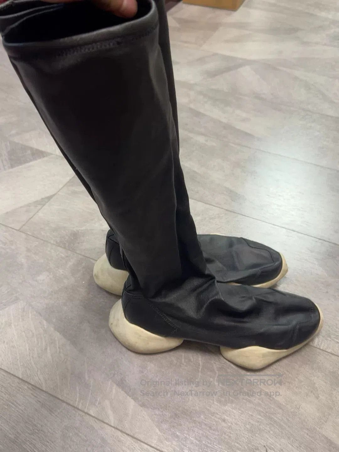 Rick Owens Rick Owens Black Over-the-Knee Boots. Size US 8.5 / IT 38.5 - 1 Thumbnail
