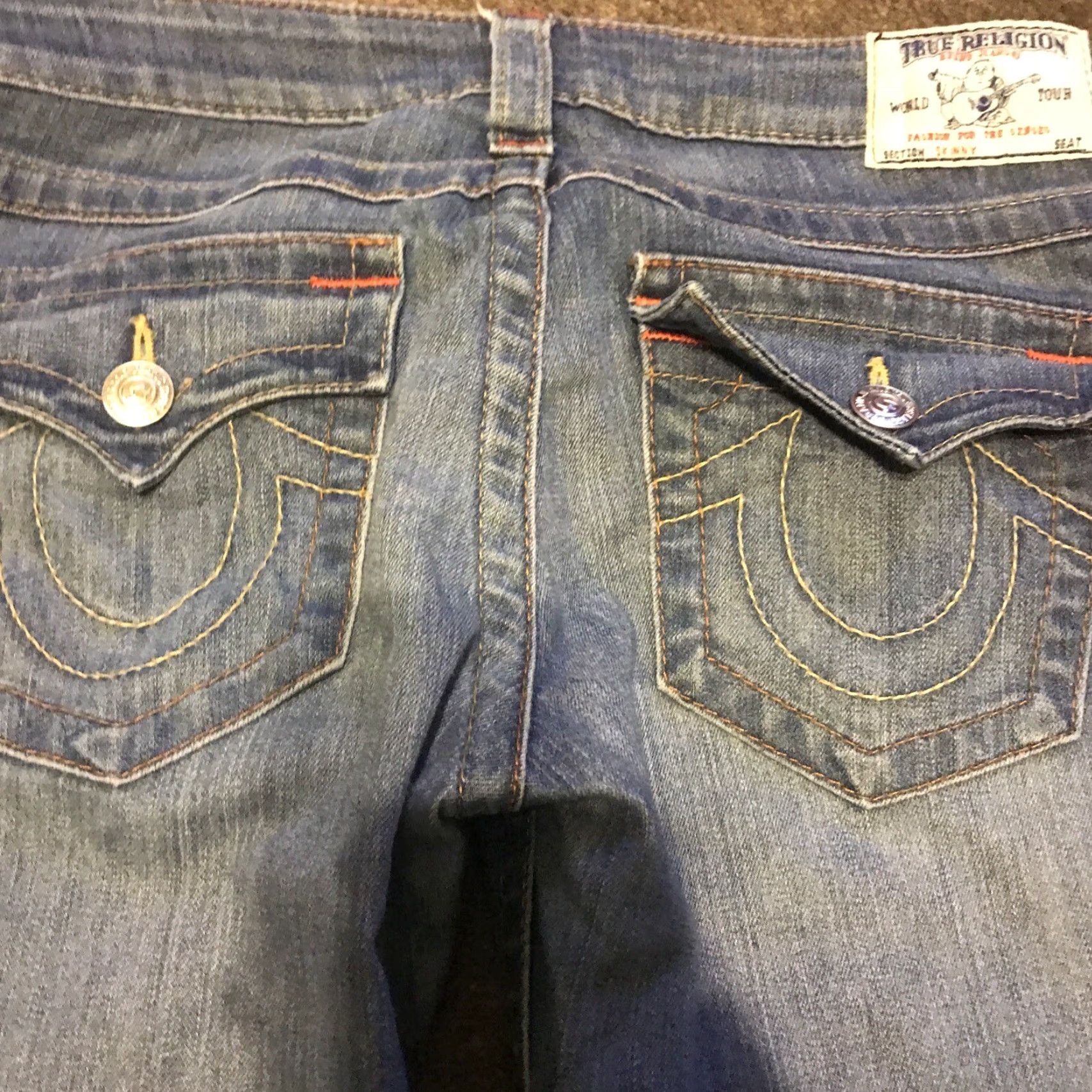 True Religion VINTAGE True Religion Skinny Old Multi Basic Blue Denim Jeans Womens 28 X 33 w/ Flaps Size 28" / US 6 / IT 42 - 4 Thumbnail