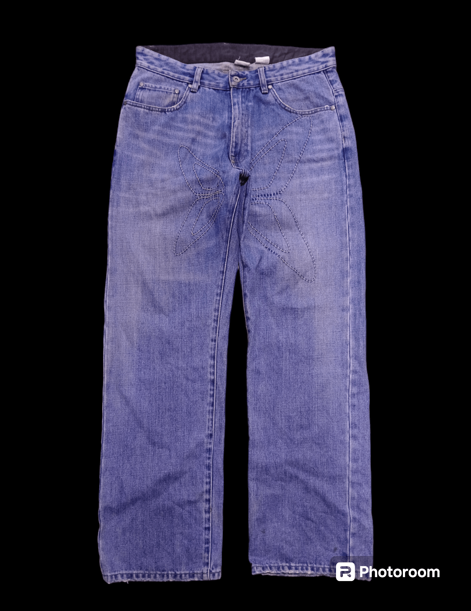 Fiberops SiCK FIBEROPS STITCH WING DENIM PANTS | Grailed