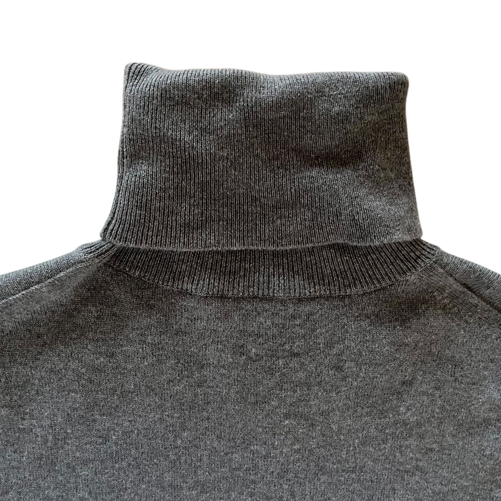 Agnona Agnona Gray Cashmere Button Cuff Pullover Turtleneck Sweater Size M / US 6-8 / IT 42-44 - 7 Thumbnail