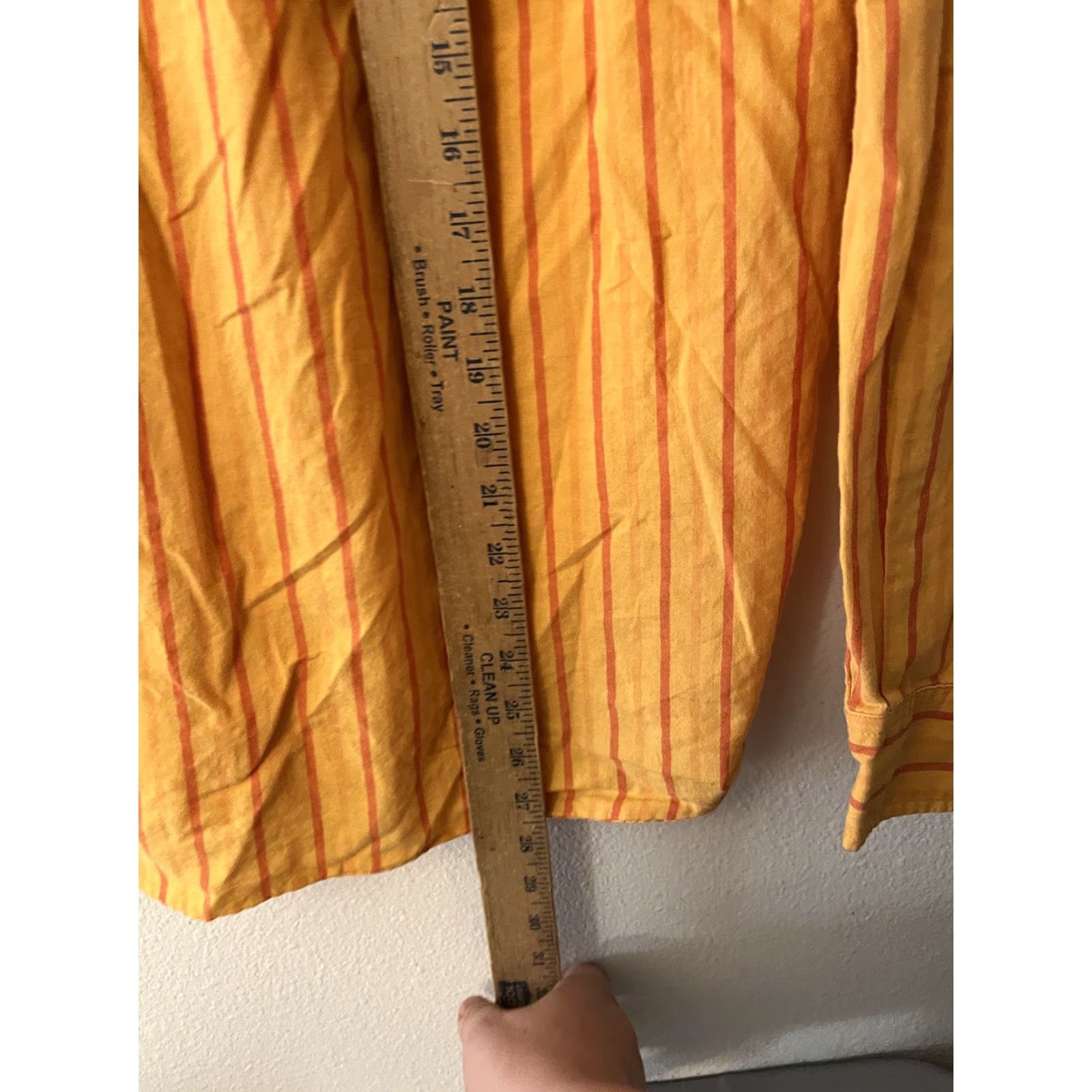 Gap Gap Button-Up Shirt S Orange Striped Long Sleeve Relaxed Mens Modern Classic Casual Business Party/Cocktail Travel (Adult) Mens Size US S / EU 44-46 / 1 - 4 Thumbnail