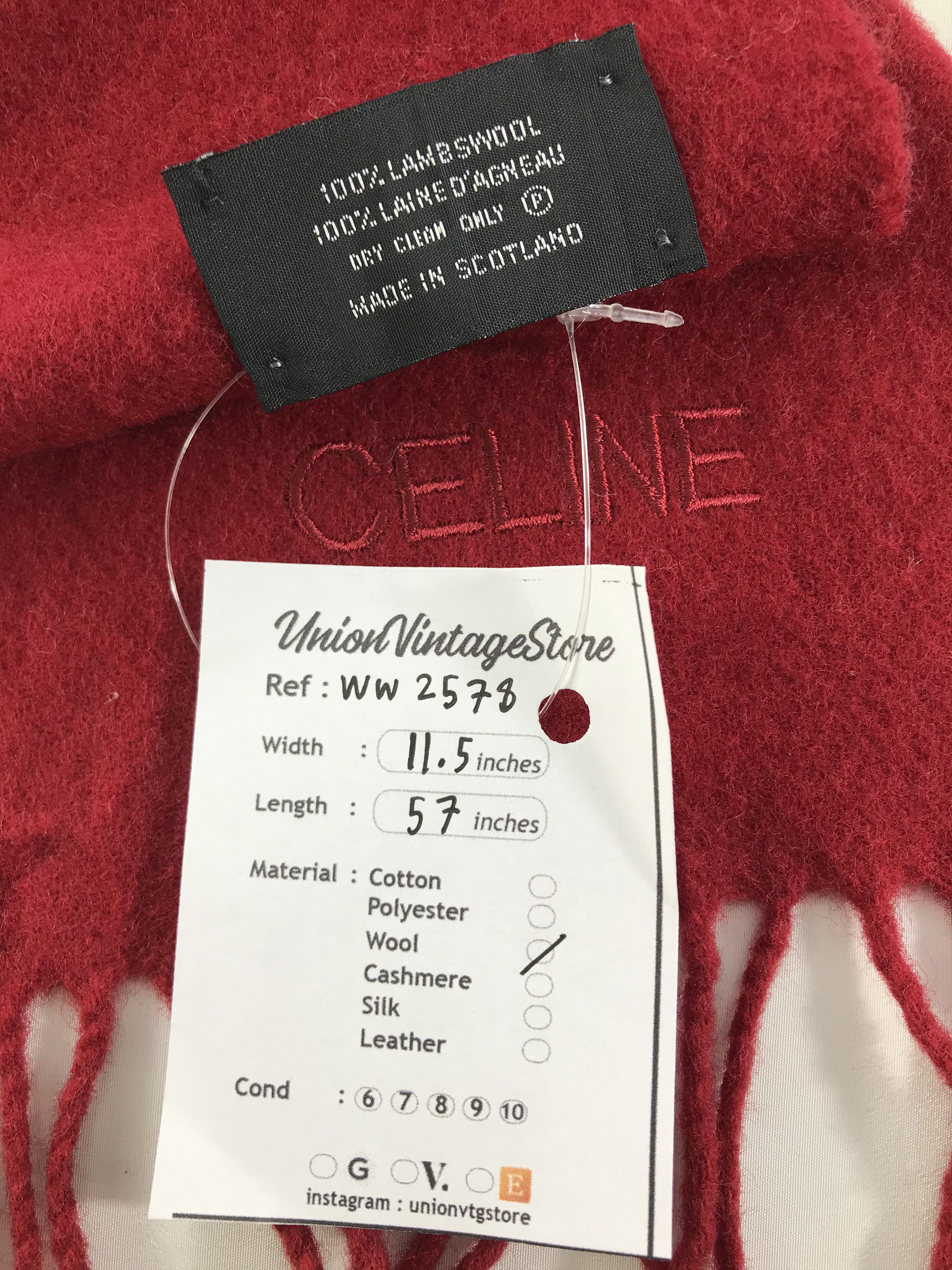 Celine Celine Scarf / Muffler / Neckwear - WW2578 Size ONE SIZE - 4 Thumbnail