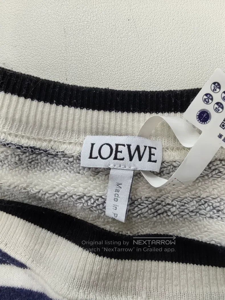 Loewe Loewe Striped Patched Waffle Crewneck Sweatshirt Size XL / US 12-14 / IT 48-50 - 3 Thumbnail