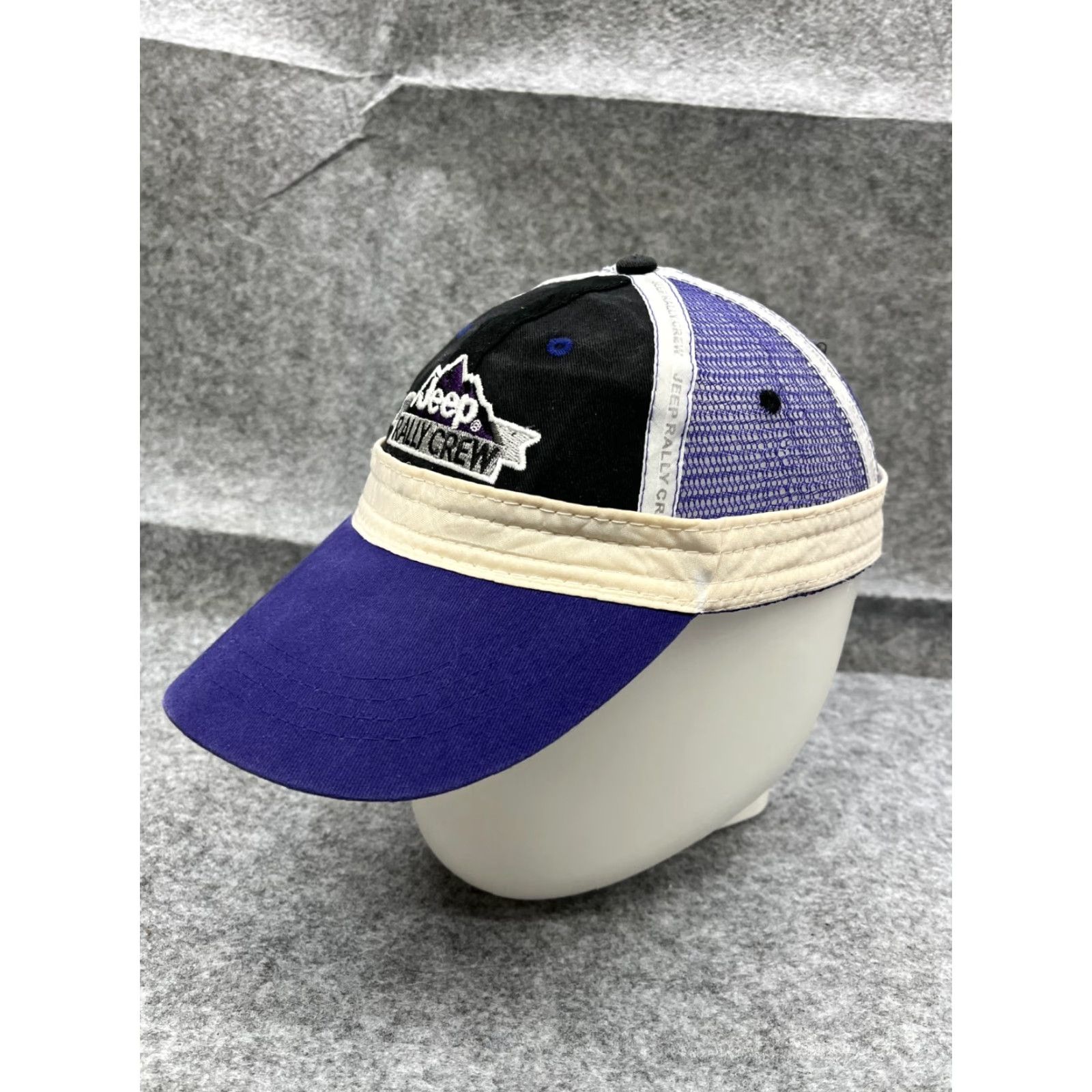 Jeep VINTAGE Jeep Rally Hat Cap Strap Back Adult One Size Purple Cotton Inside Out Y2K Size ONE SIZE - 4 Thumbnail