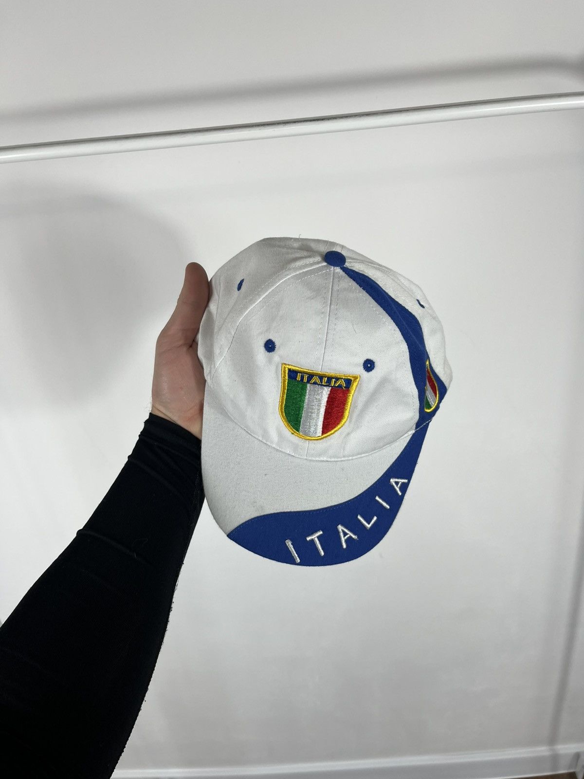 Other Italia Tricolore Embroidered Baseball Cap Blue White Size ONE SIZE - 5 Thumbnail