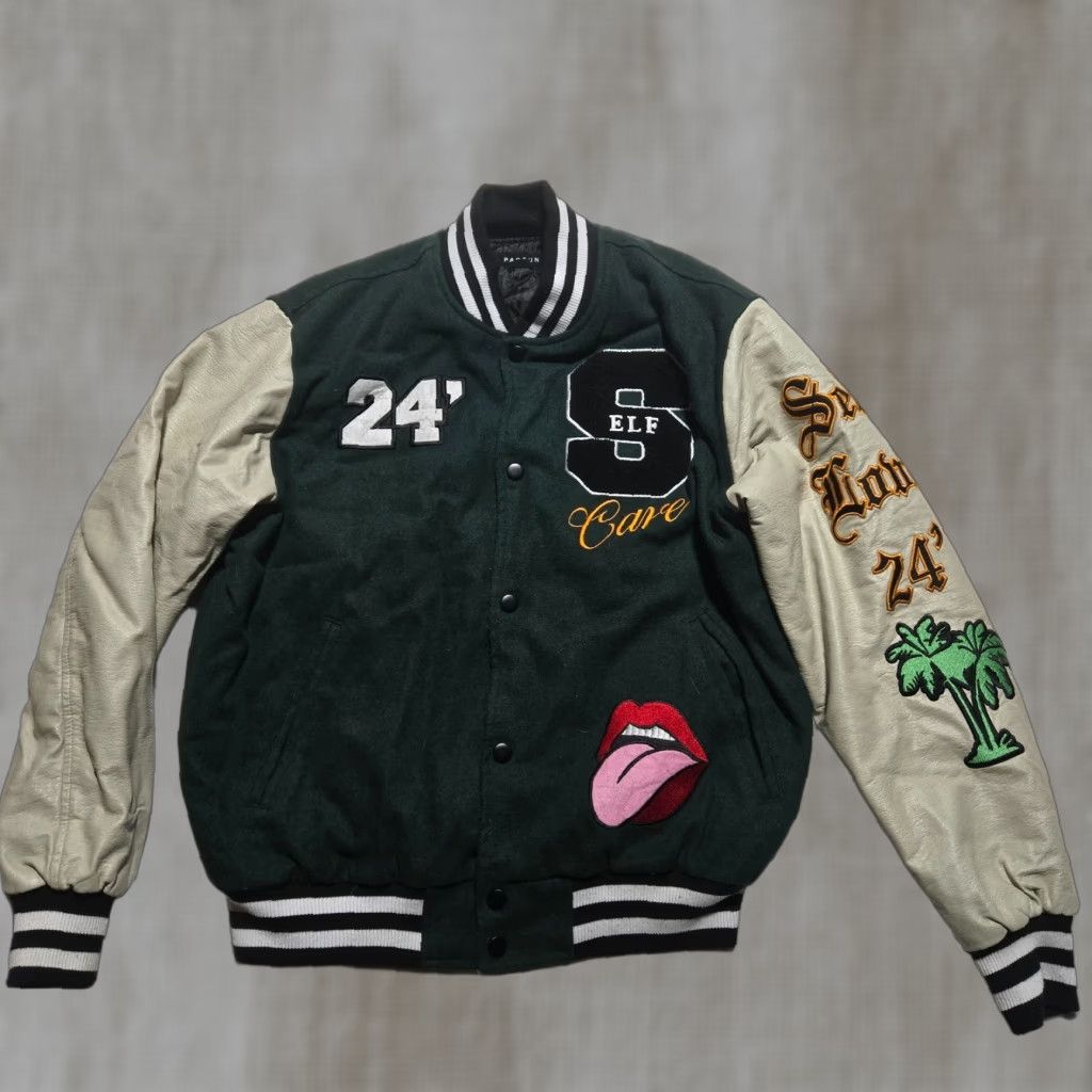 Pacsun VINTAGE PacSun Varsity Jacket Self Love & Care Embroidered Patches Streetwear Men's L Size US L / EU 52-54 / 3 - 1 Thumbnail