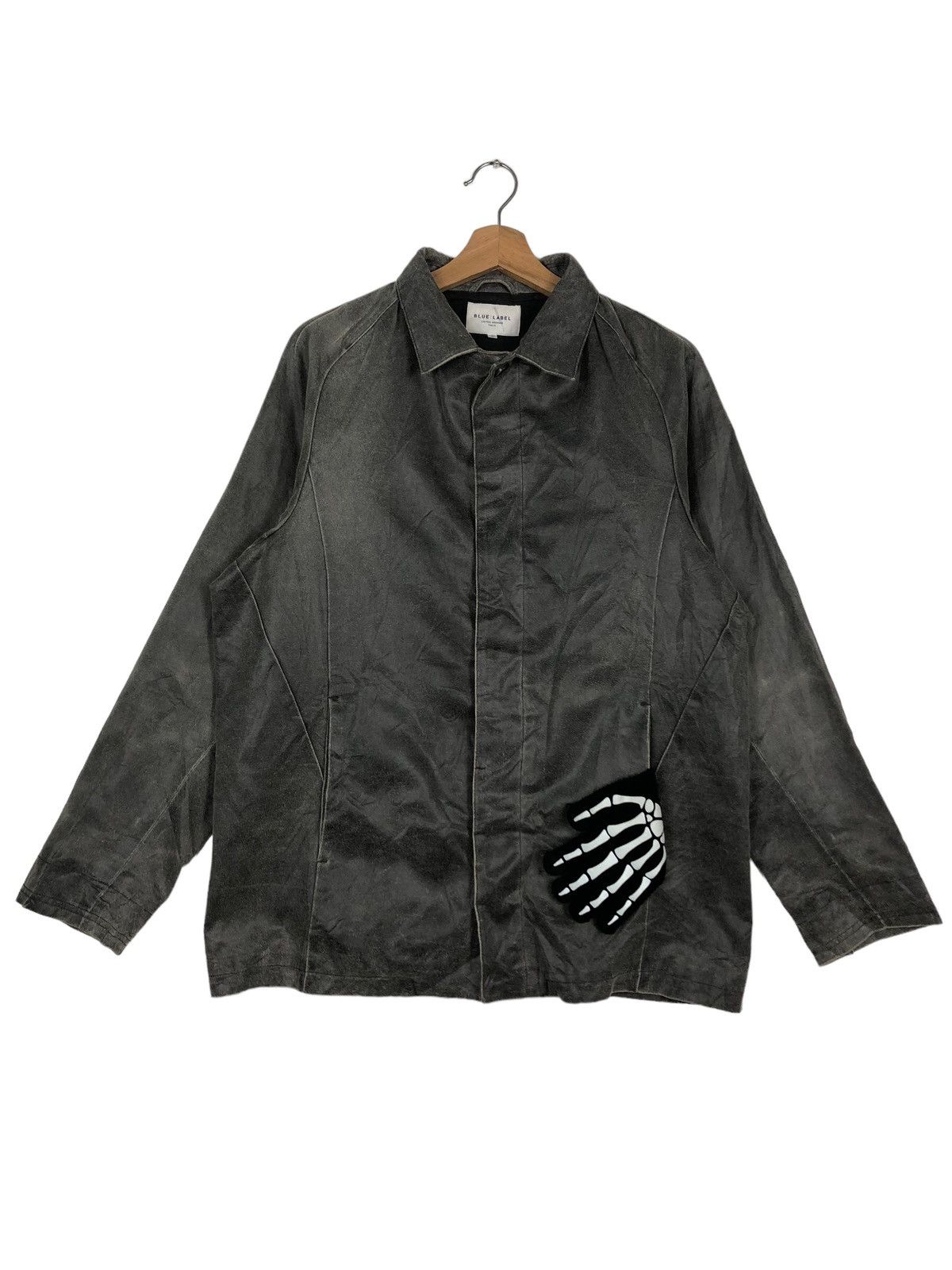 🔥Soft Leather Jacket Blue Label United Arrow Racer Jacket