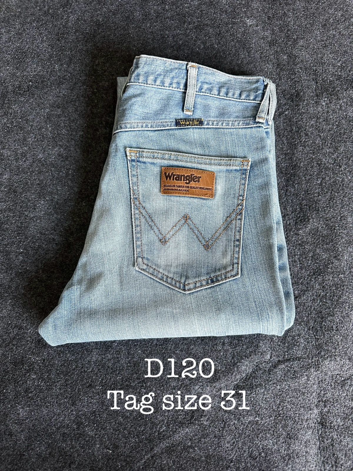 Vintage × Wrangler Vintage Wrangler Crafted With Pride Denim Size 31 D120 Size US 31 - 14 Thumbnail