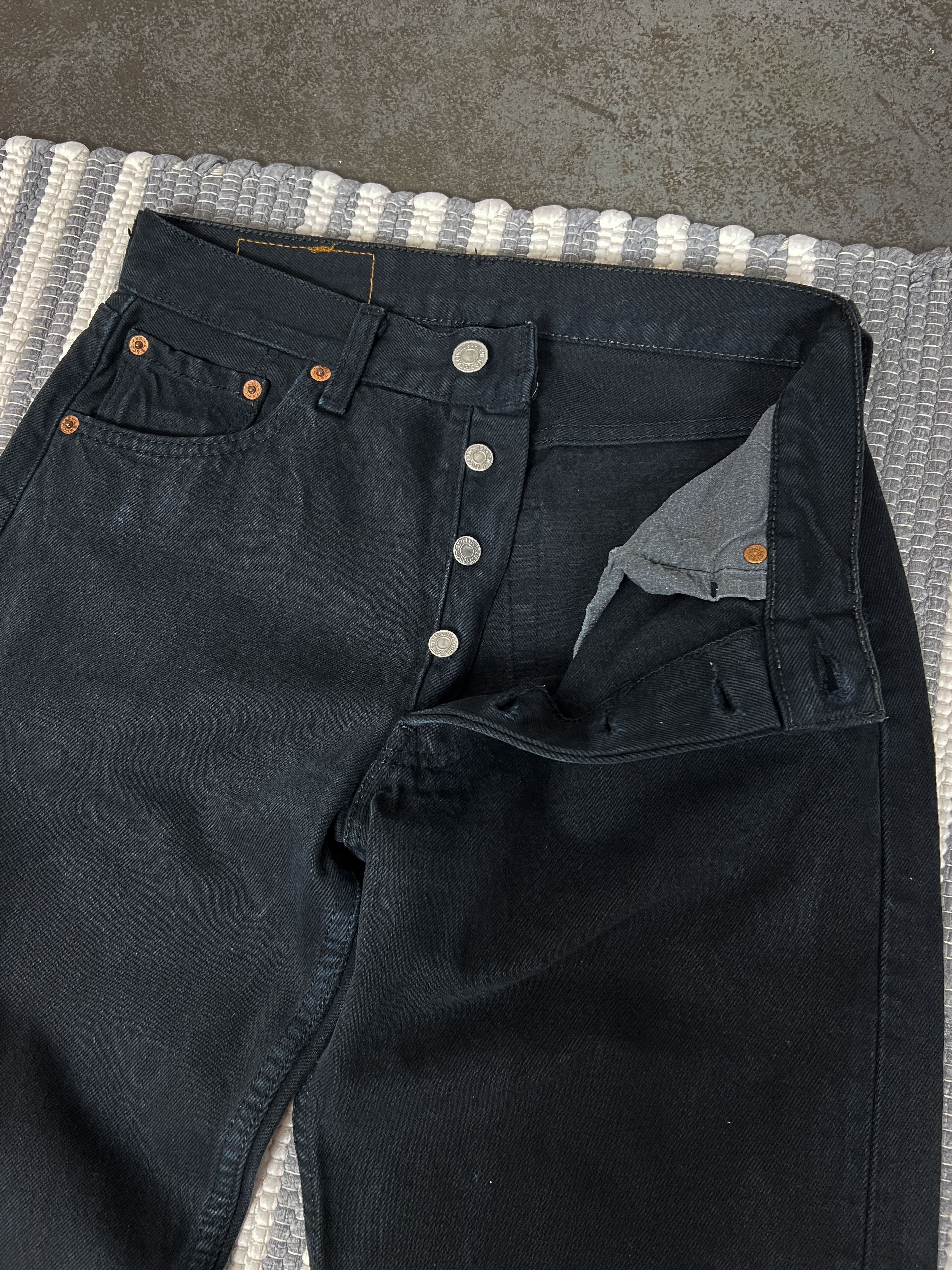 Levi's Vintage Levis 501 Black Jeans Denim Pants Size US 29 - 5 Thumbnail