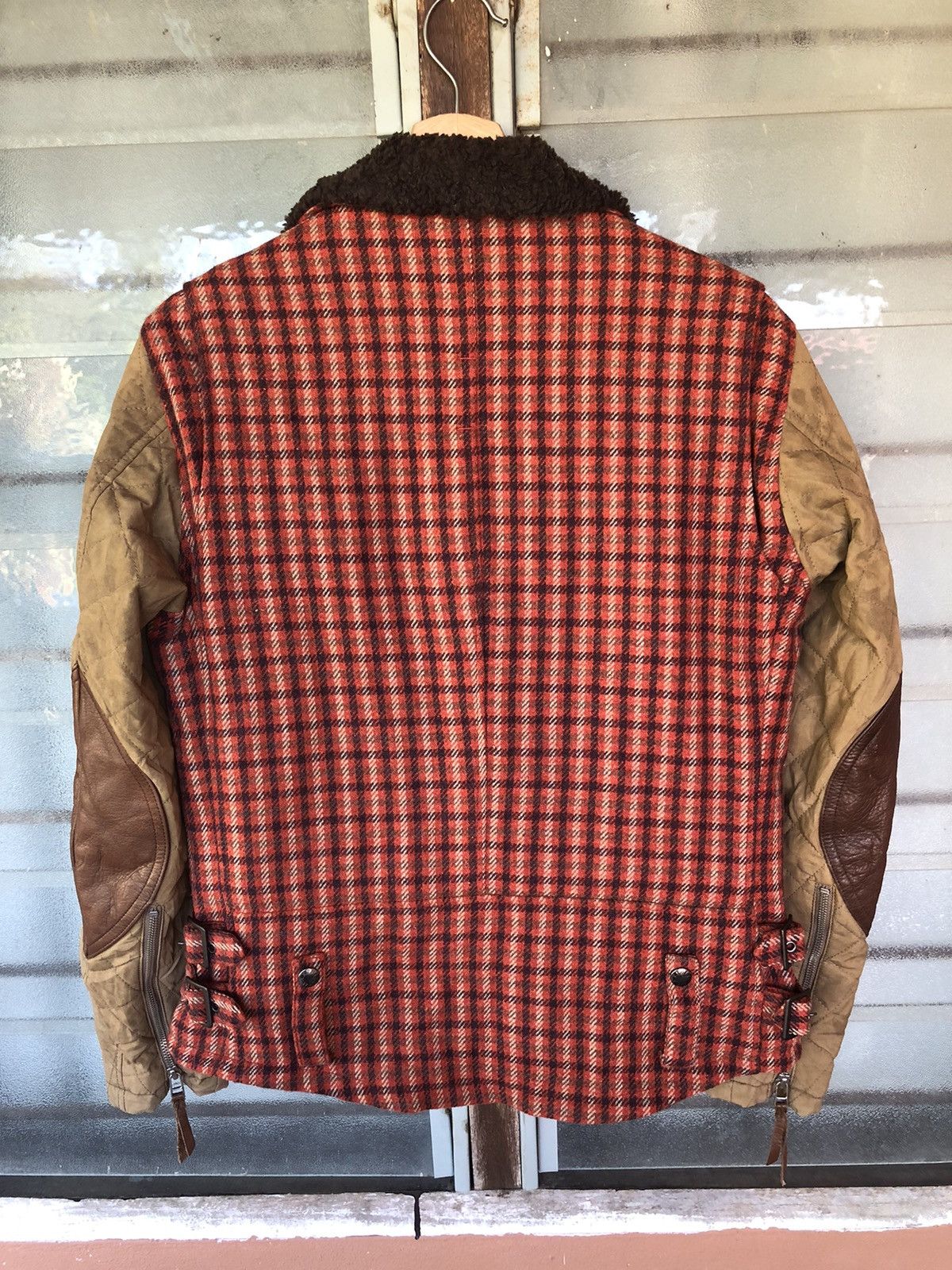Japanese Brand Vintage Max Fritz Wool + Leather Double Collar Jacket Size US M / EU 48-50 / 2 - 15 Thumbnail
