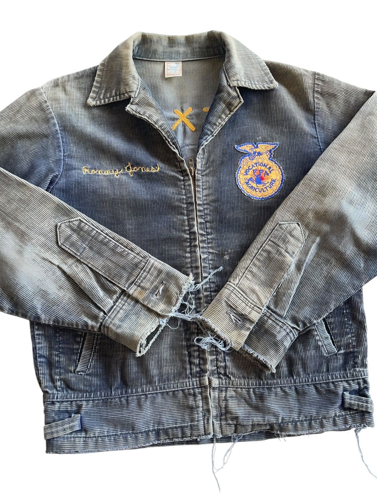 Vintage 70s FFA Texas Diboll Distressed Faded Jacket Size US S / EU 44-46 / 1 - 13 Thumbnail