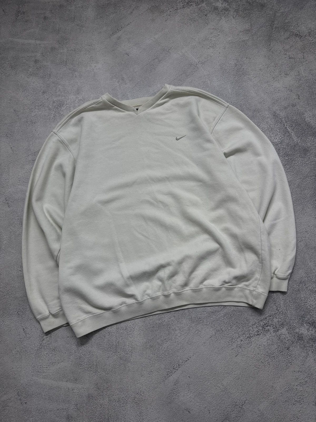 Nike Vintage Y2k Nike Mini Swoosh Sweatshirt 90’s Size US XXL / EU 58 / 5 - 4 Thumbnail