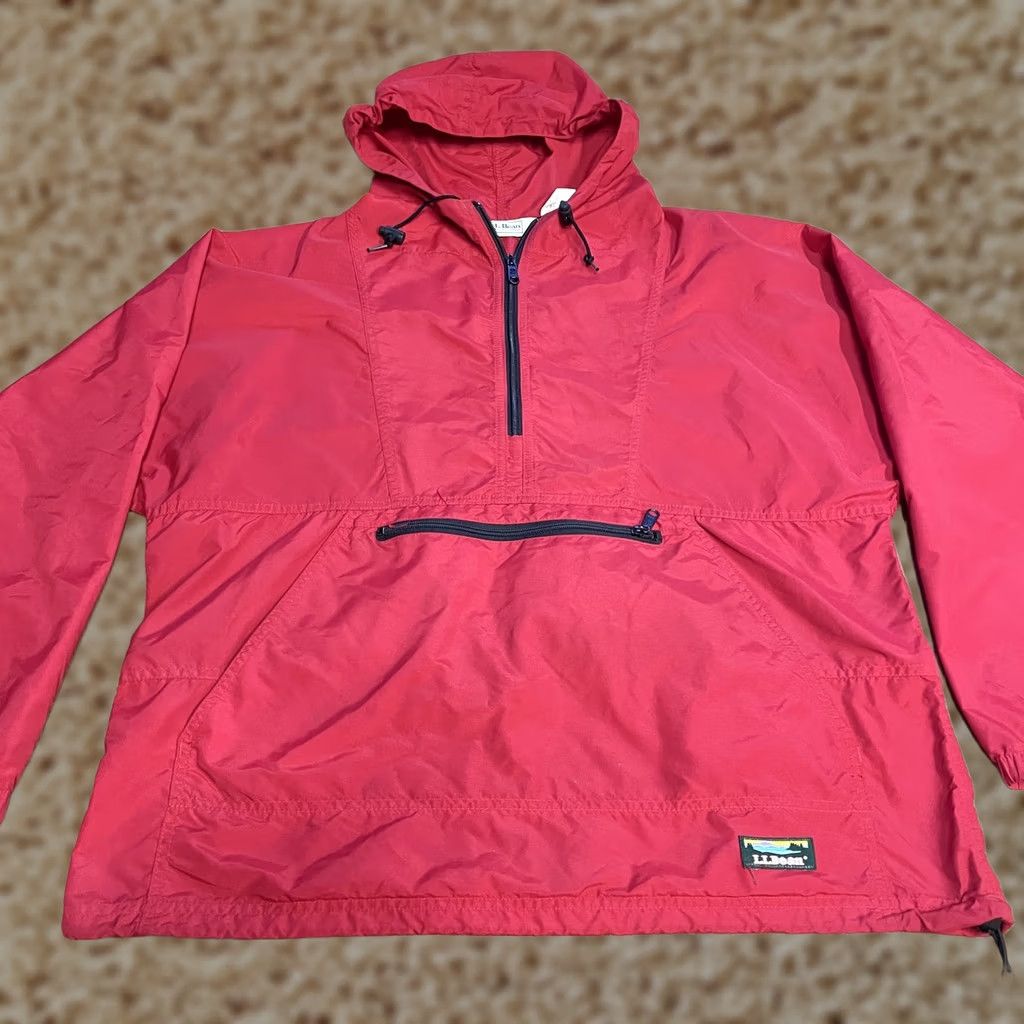 Vintage VINTAGE LL Bean Jacket Mens Large Pullover Hooded Anorak Made USA Outdoors 90s Size US L / EU 52-54 / 3 - 1 Thumbnail
