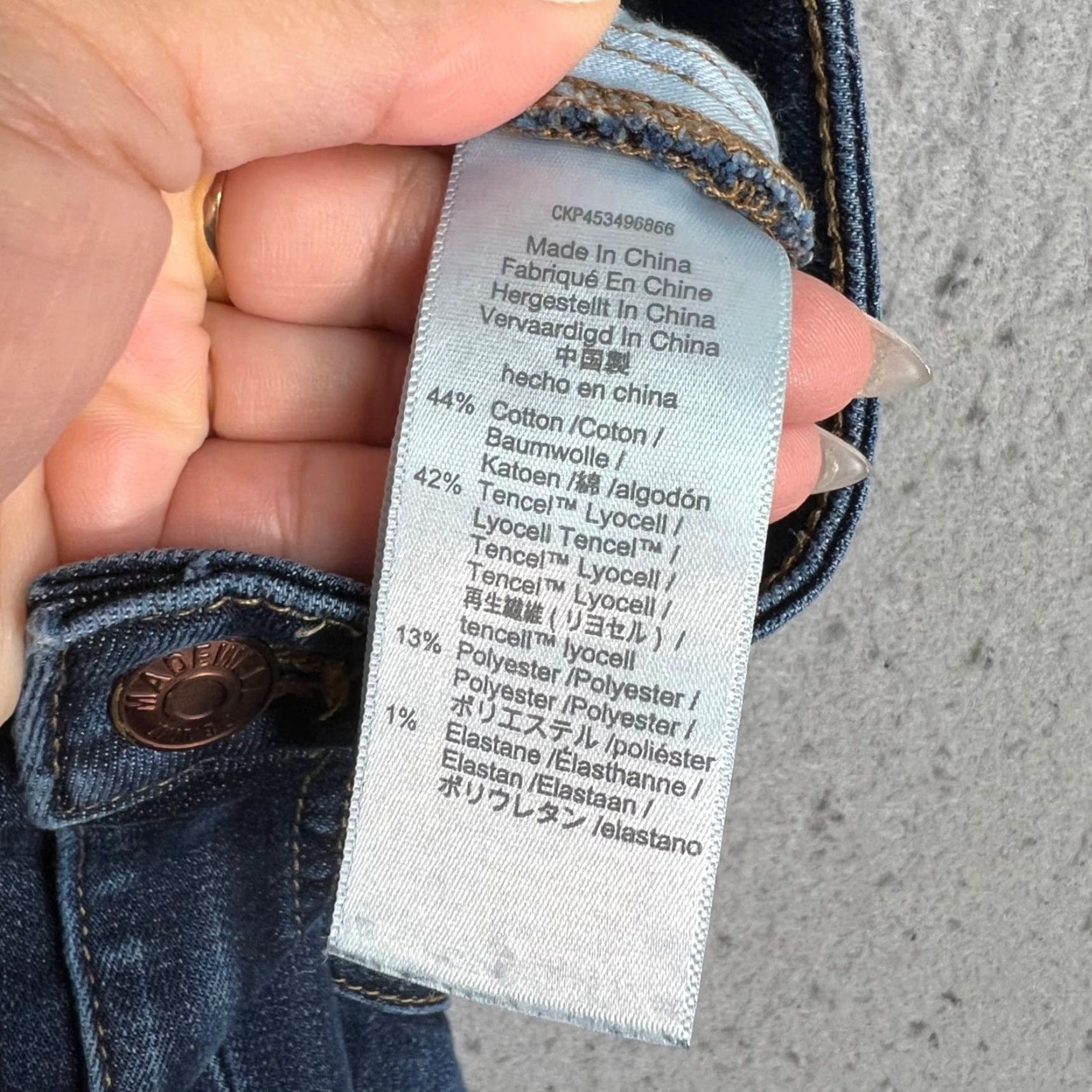 Madewell VINTAGE Madewell Womens High-Rise Cali Demi-Boot Jeans Size 24 Blue Denim Bootcut Casual Size 42" / US 20 - 5 Thumbnail